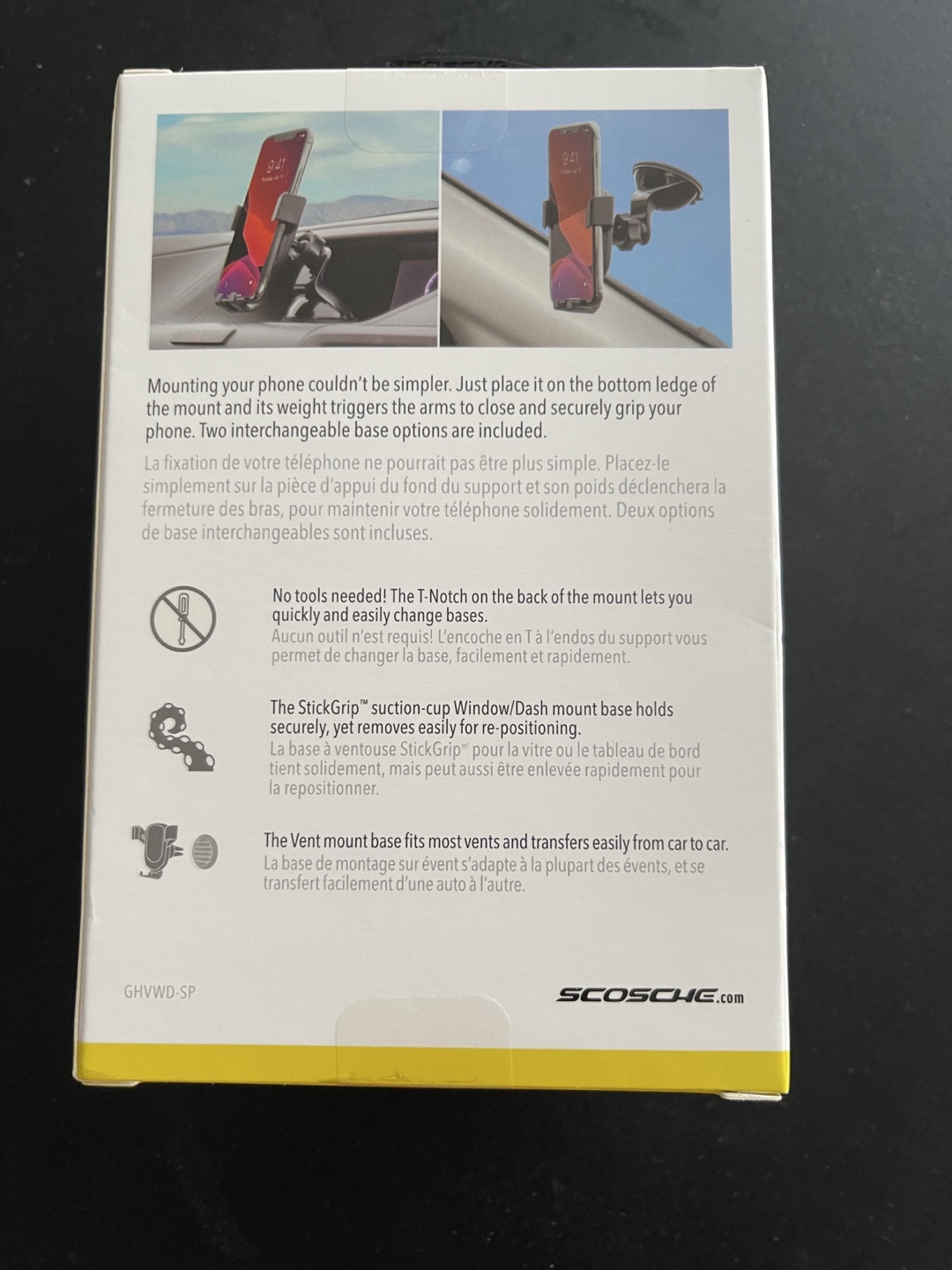 SCOSCHE GravityDROP Universal 3-in-1 Phone Mount Kit - photo 3