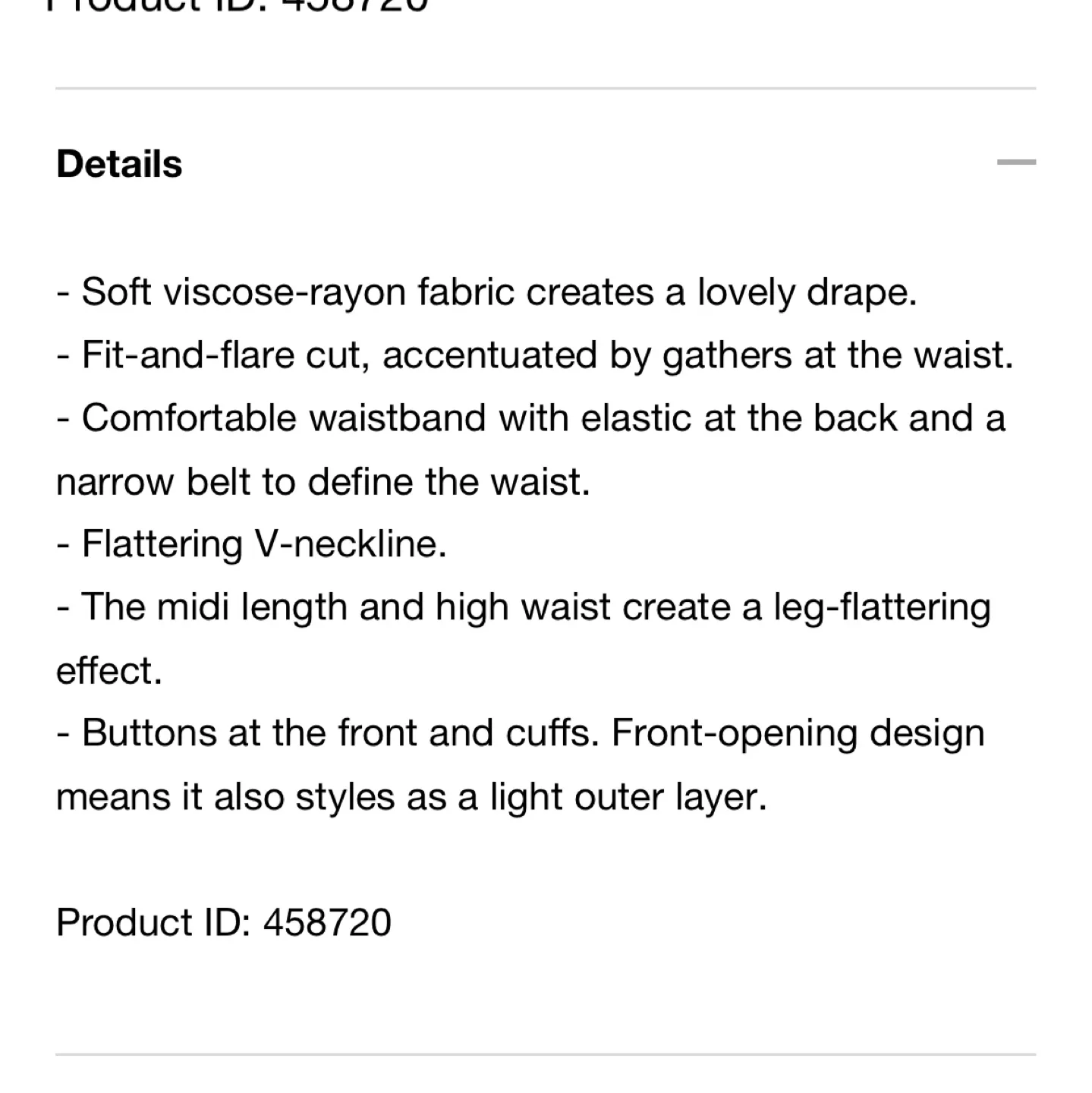 Uniqlo Women's Black Button-Down Midi Dress, Size Small image indicator(6)