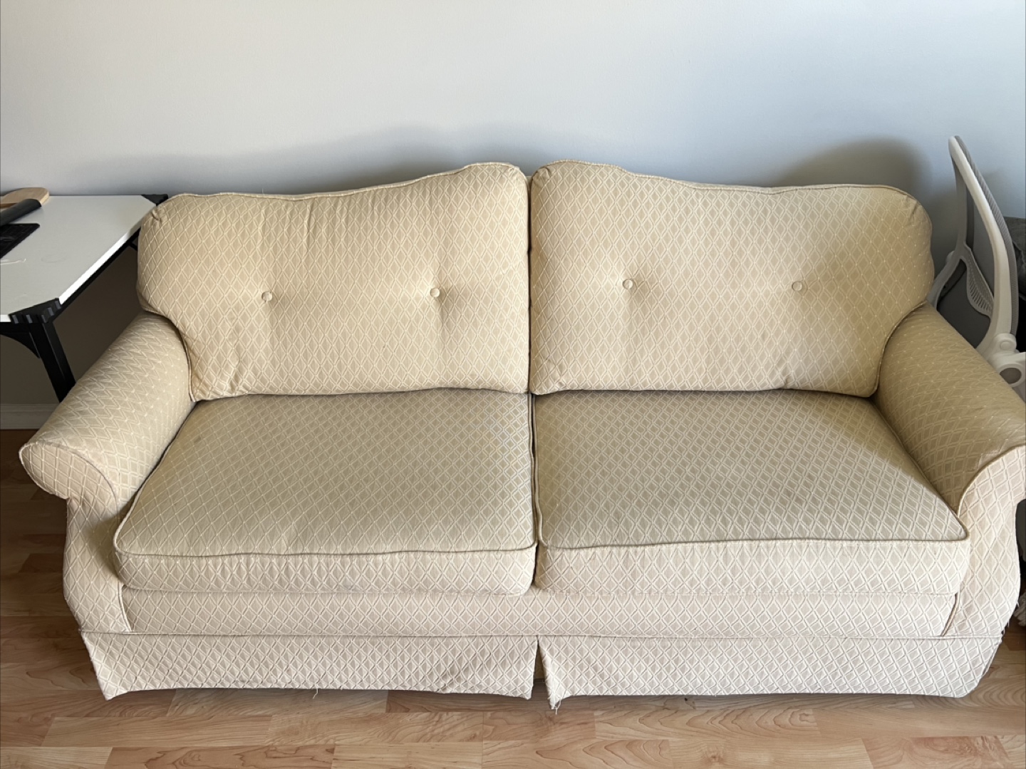 Recliner Chair and Sofa Set - Beige Fabric