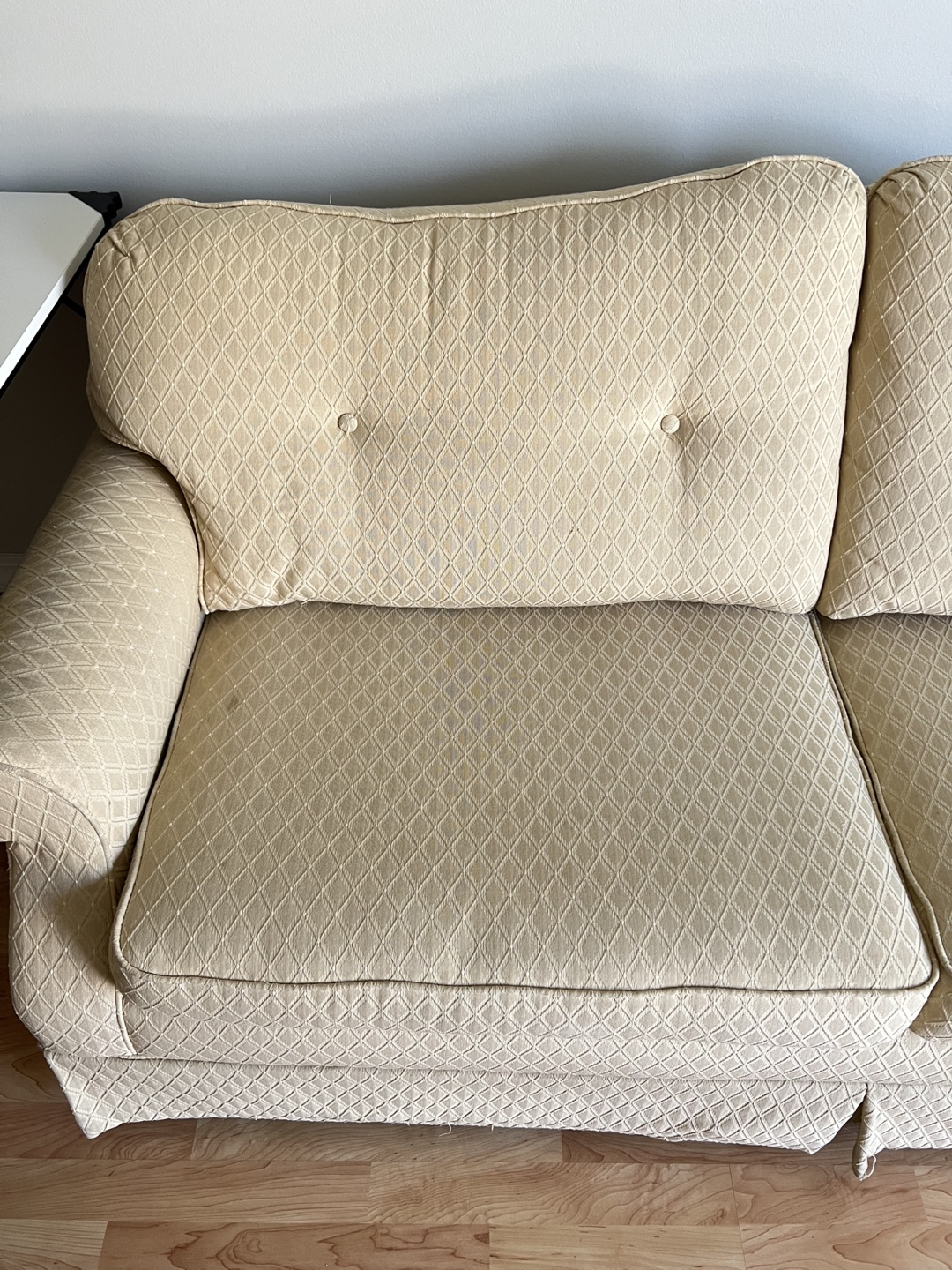 Recliner Chair and Sofa Set - Beige Fabric - photo 2