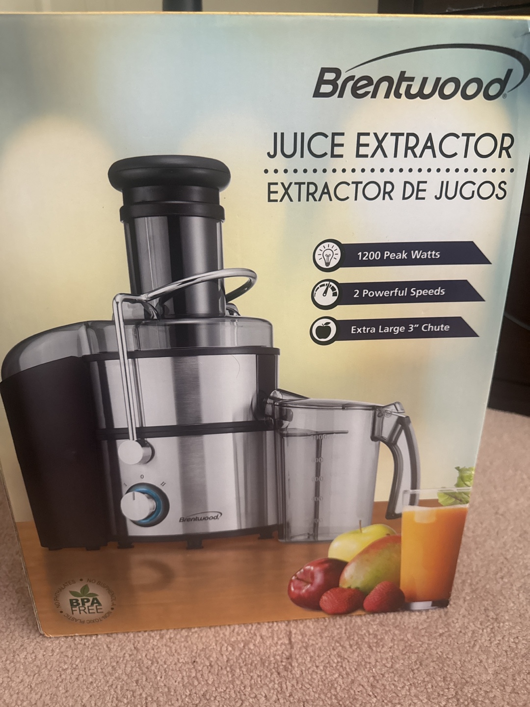 Brentwood Juice Extractor - 1200 Peak Watts