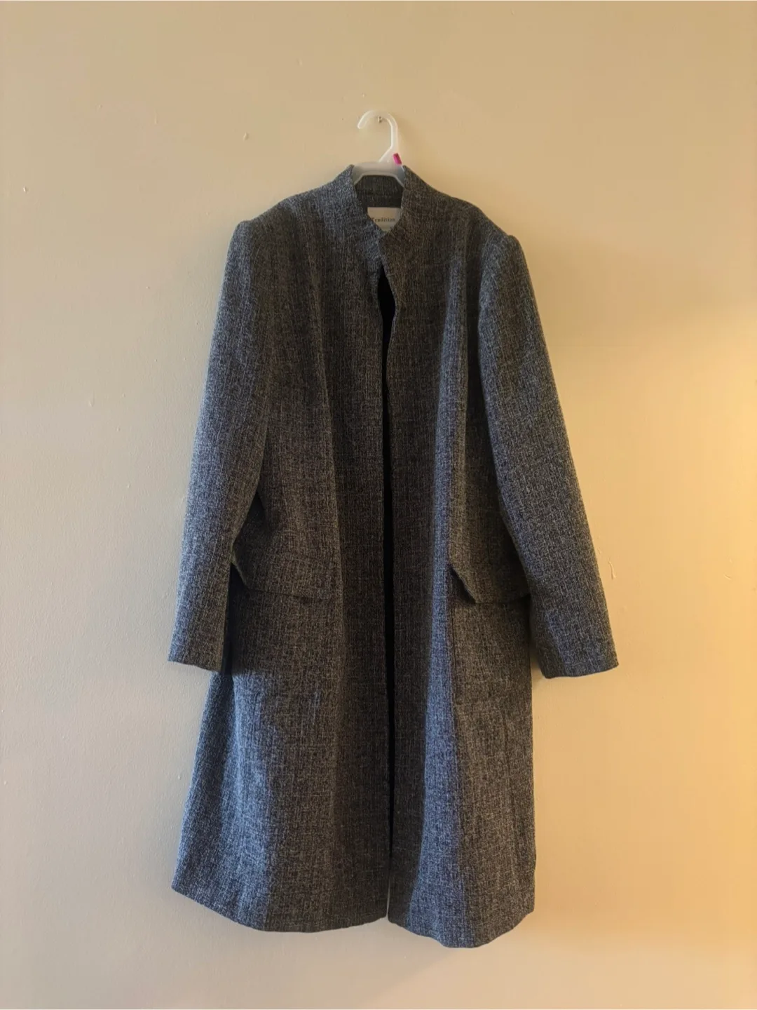 Women's Size 12 Black and Grey Jacket thumbnail