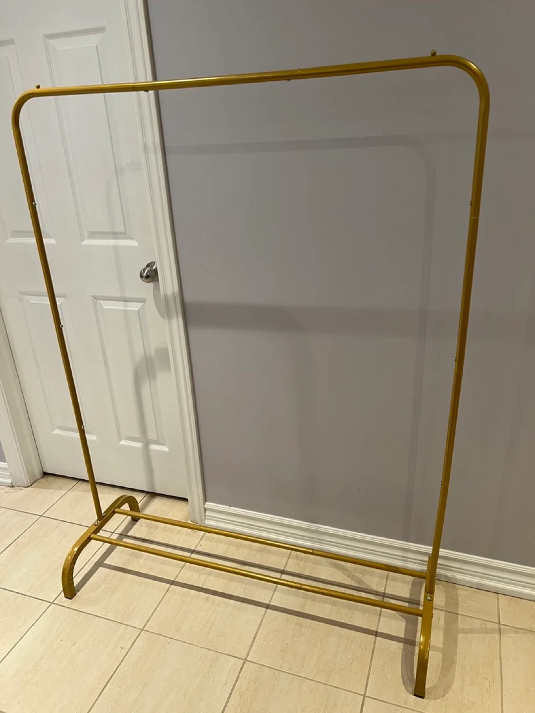 Gold Metal Clothing Rack thumbnail
