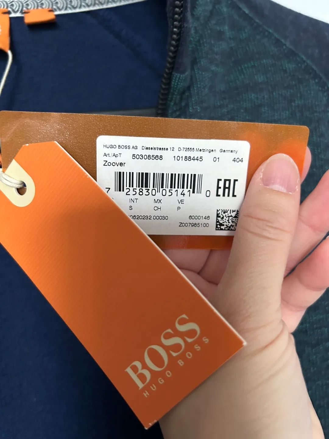 NWT Boss Men’s Cotton Zip Up - small image indicator(3)