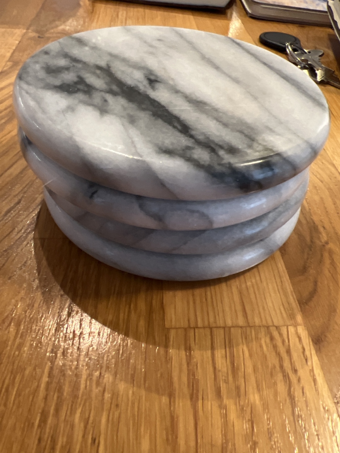 Set of Four Marble Coasters - photo 2