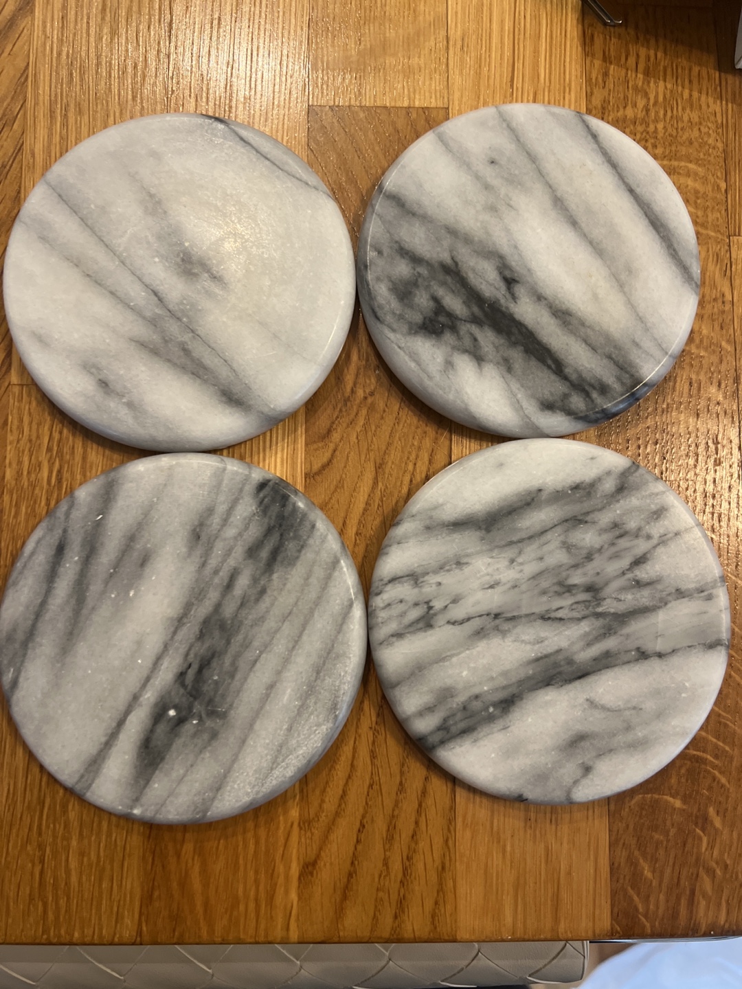 Set of Four Marble Coasters