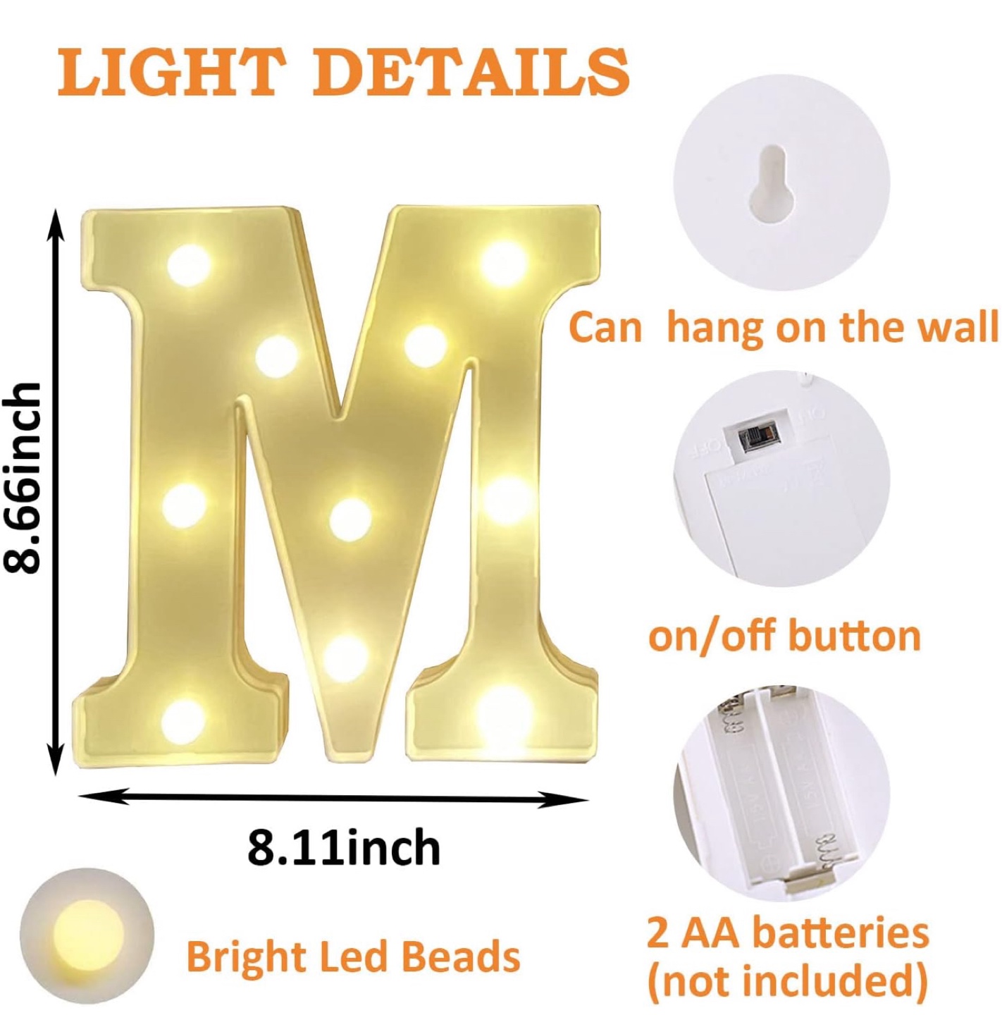 Marry Me Marquee Letters - 7 Piece Light-Up Set - photo 4