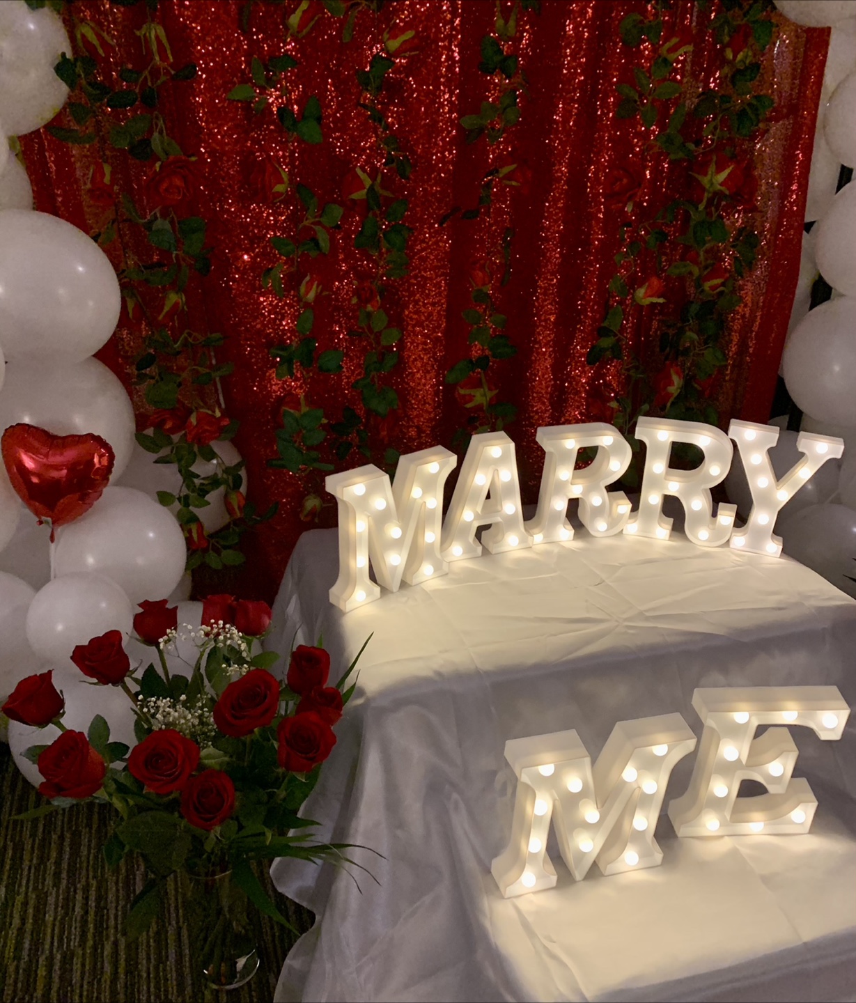 Marry Me Marquee Letters - 7 Piece Light-Up Set - photo 2