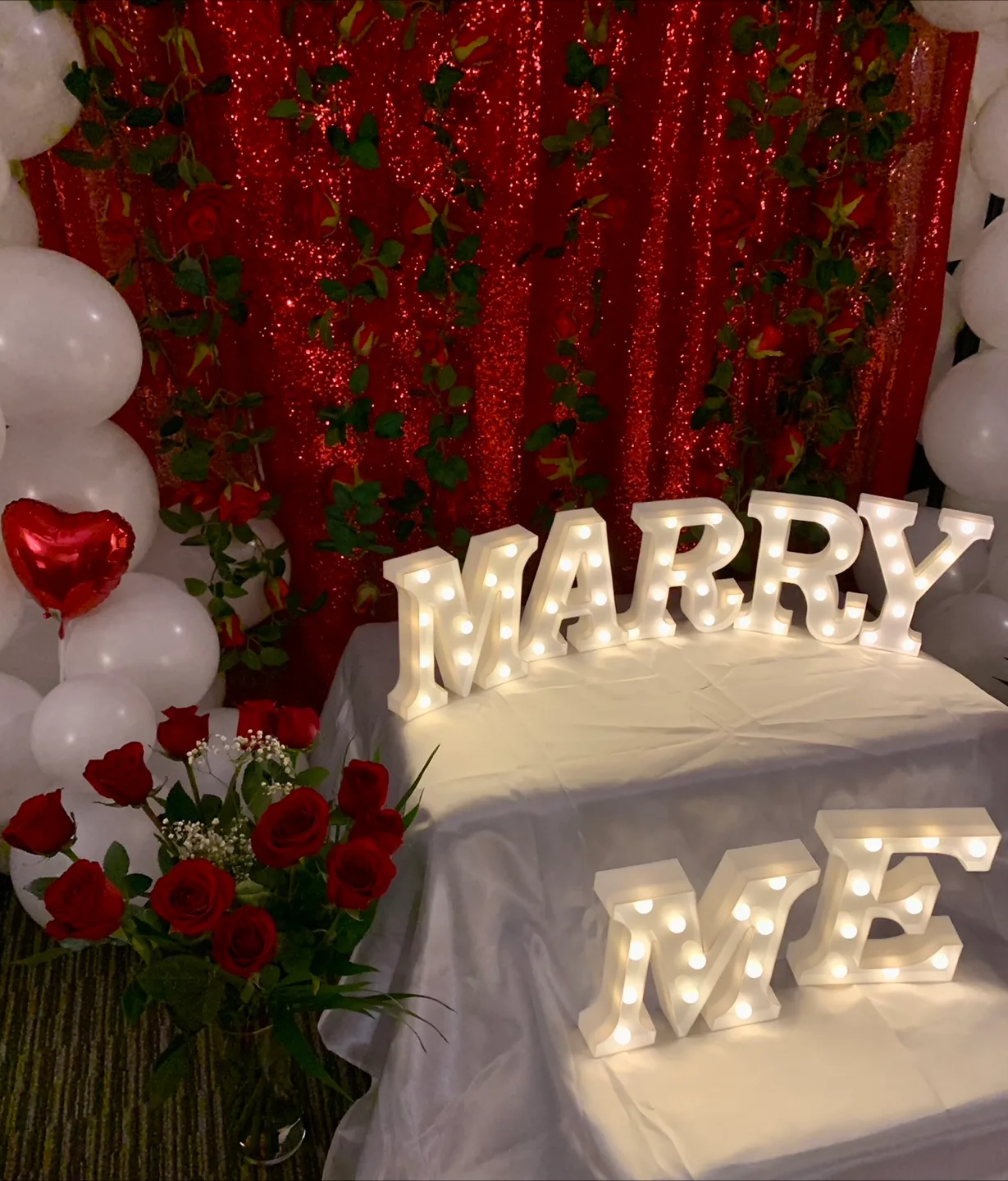 Marry Me Marquee Letters - 7 Piece Light-Up Set image indicator(2)