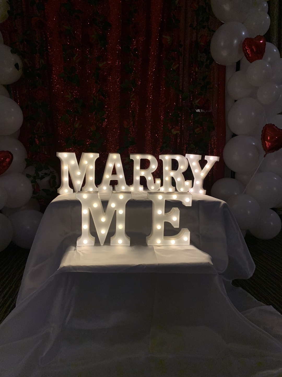 Marry Me Marquee Letters - 7 Piece Light-Up Set - photo 3