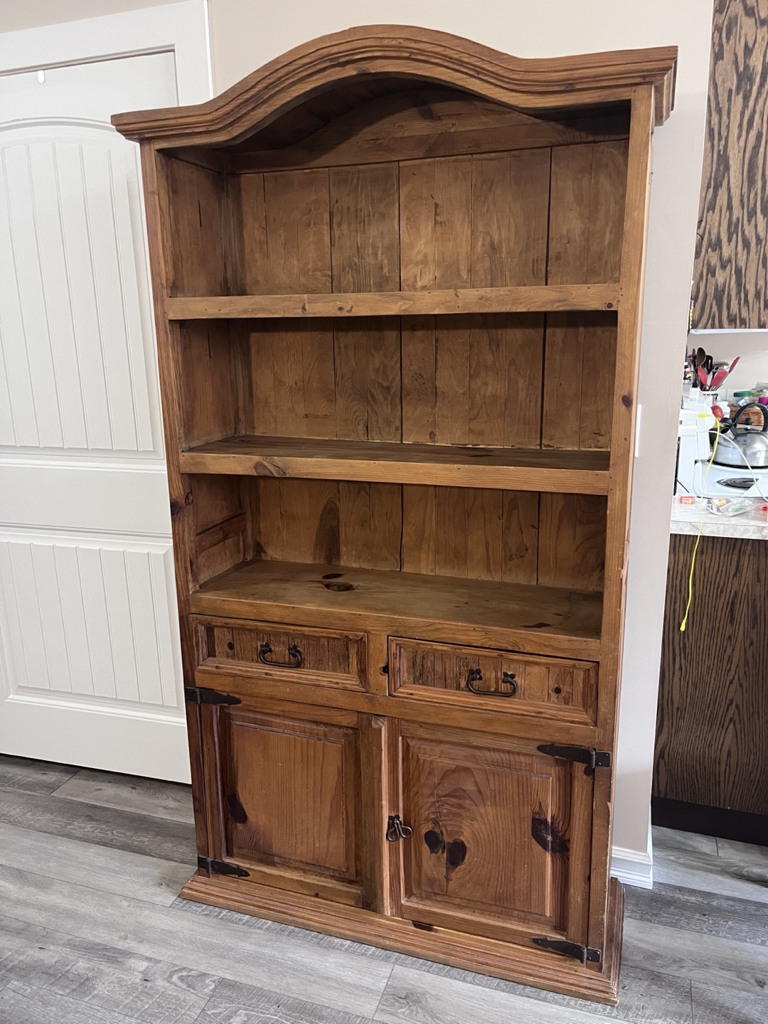 Rustic Solid Wood Hutch