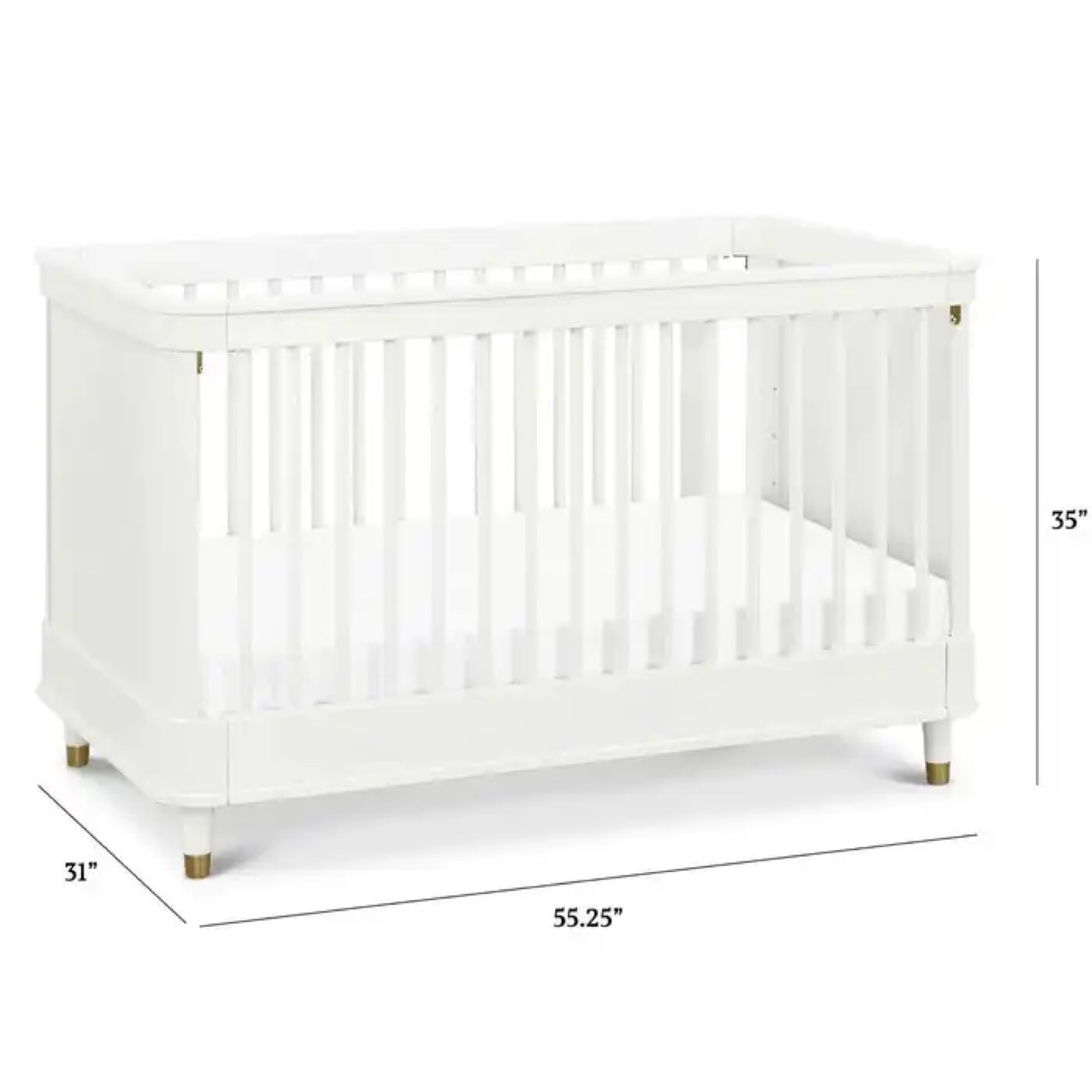 Tanner Namesake white Crib with Mattress $200
