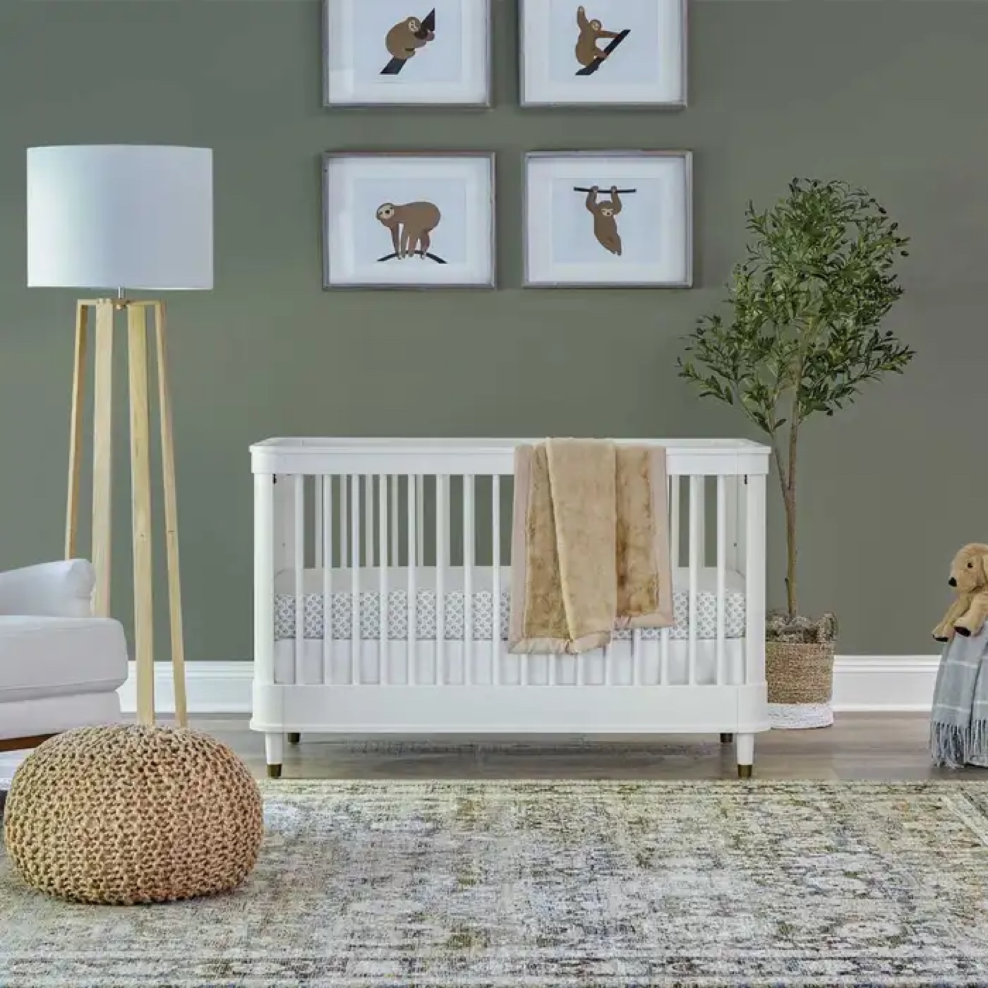 Tanner Namesake white Crib with Mattress $200 - photo 3