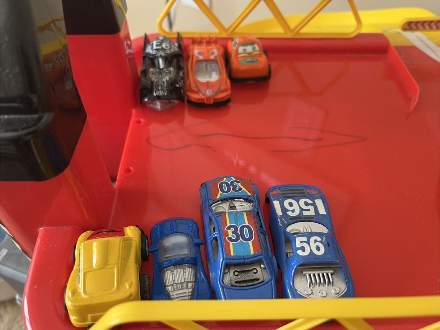 Multi-Level Toy Car Parking Garage with Cars - photo 3