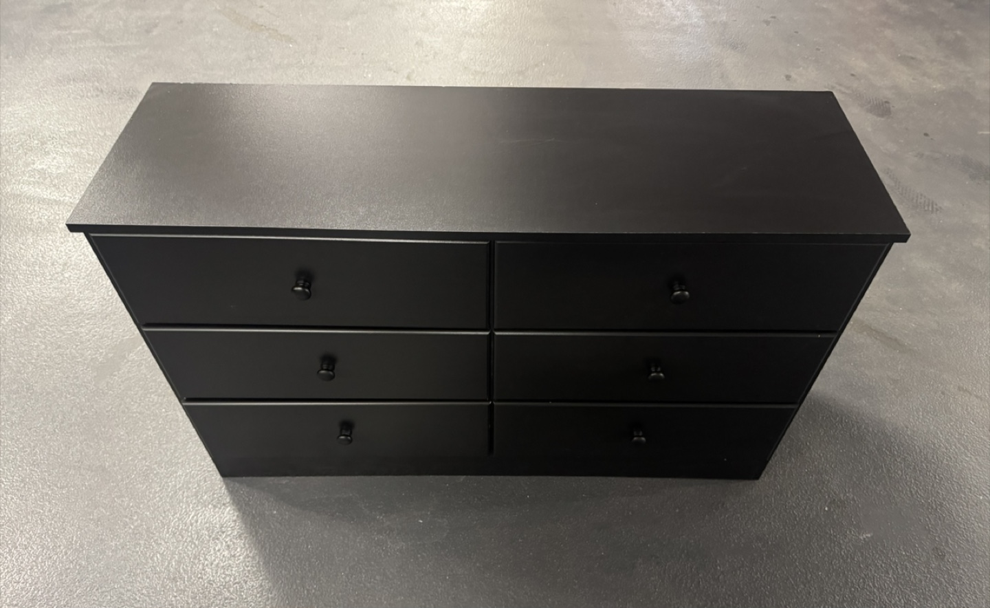 Black Six-Drawer Dresser