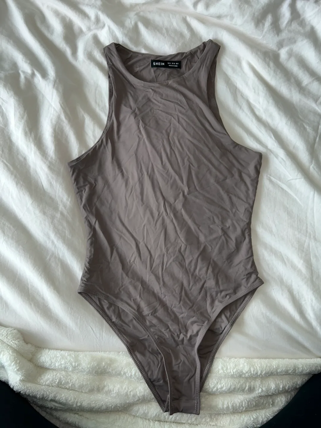SHEIN Mocha Brown Bodysuit image indicator(3)