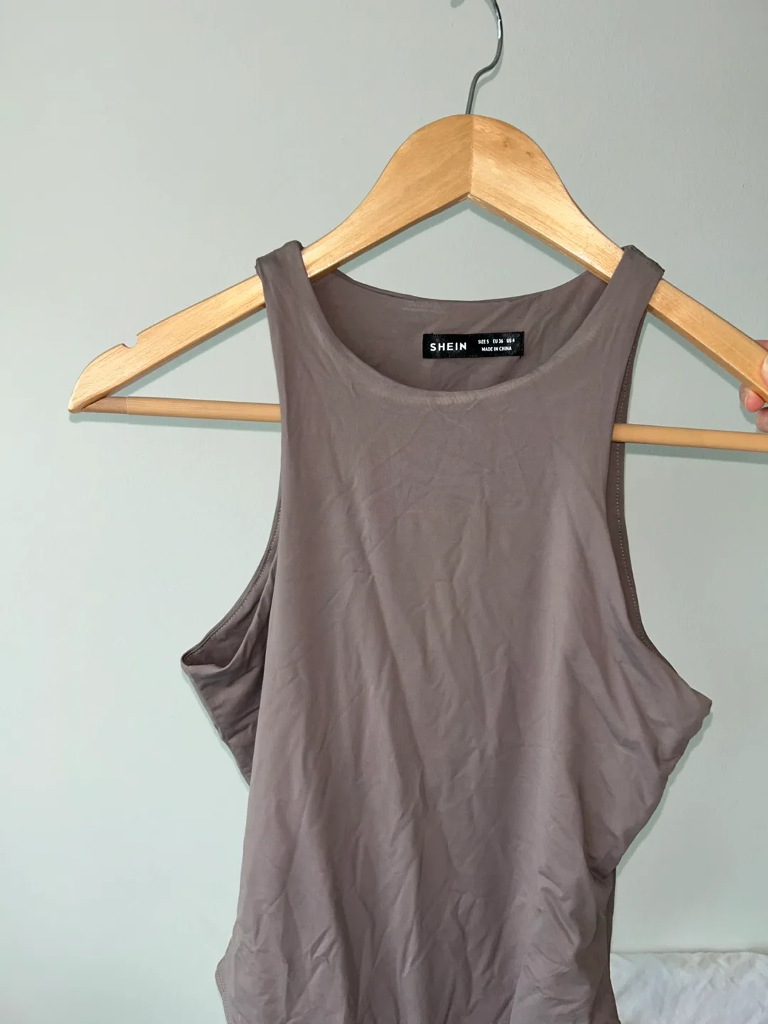 SHEIN Mocha Brown Bodysuit image indicator(2)