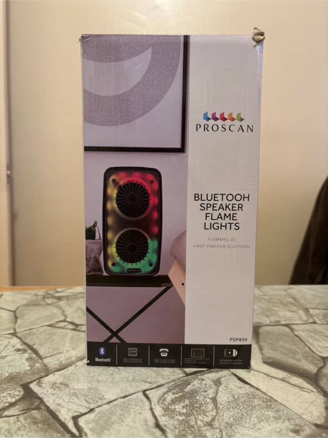 Proscan Bluetooth Speaker with Flame Lights - photo 3