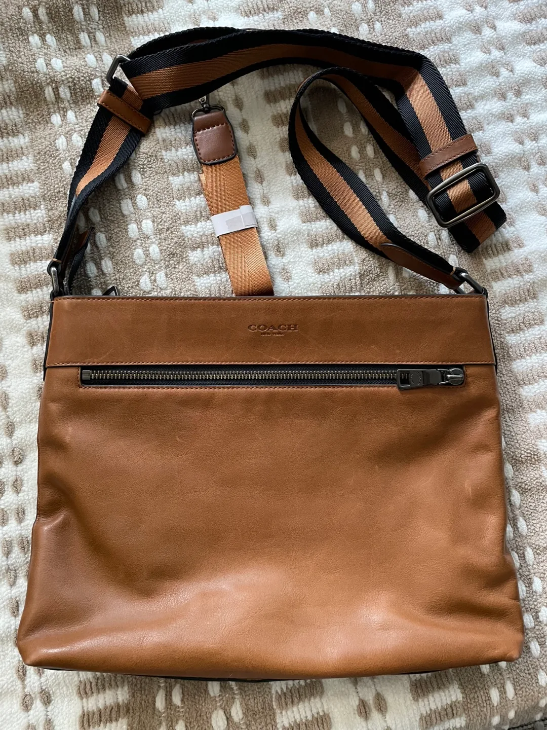 Authentic Coach Tan Leather Bag