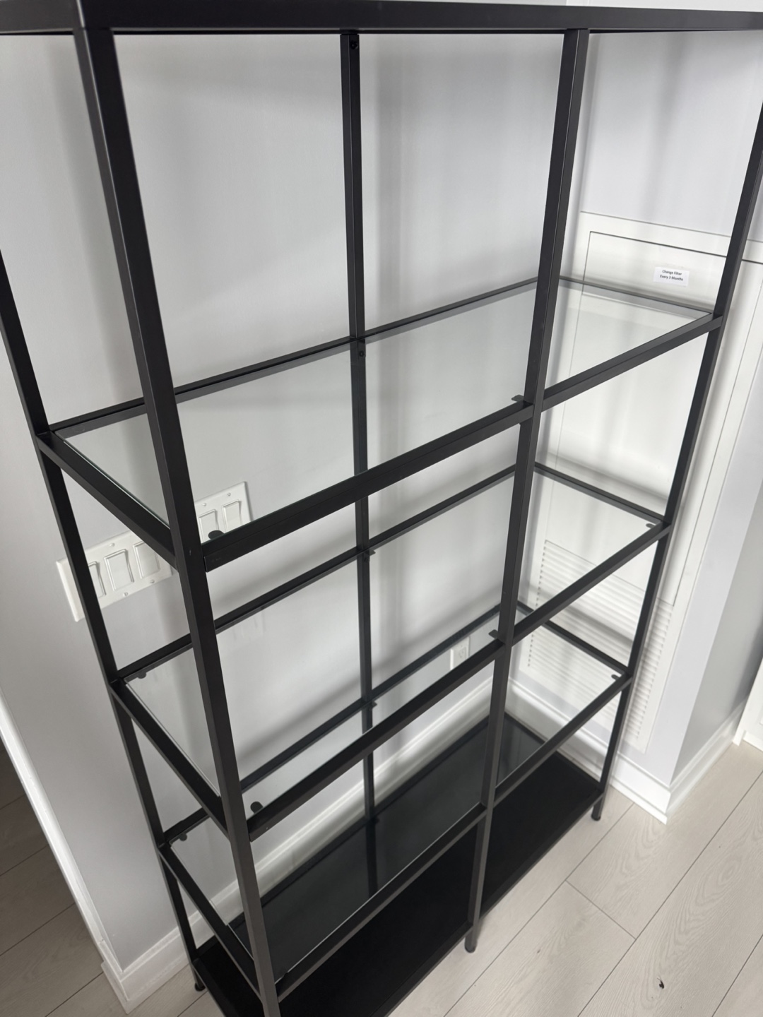 IKEA VITTSJO Black Bookcase shelf unit - photo 3