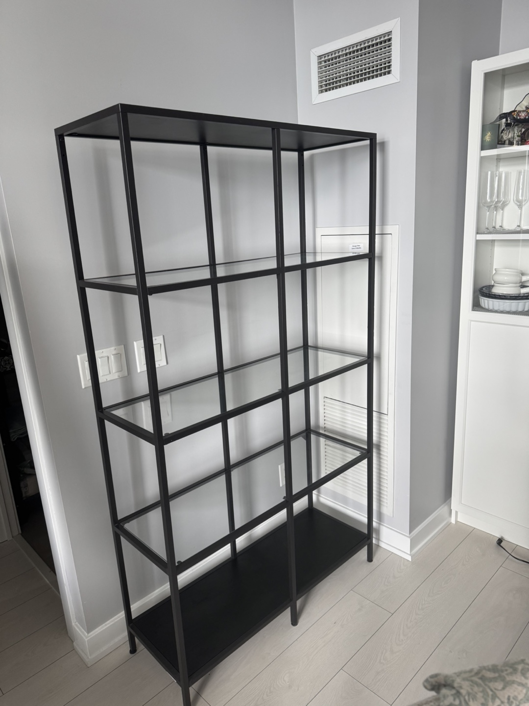 IKEA VITTSJO Black Bookcase shelf unit