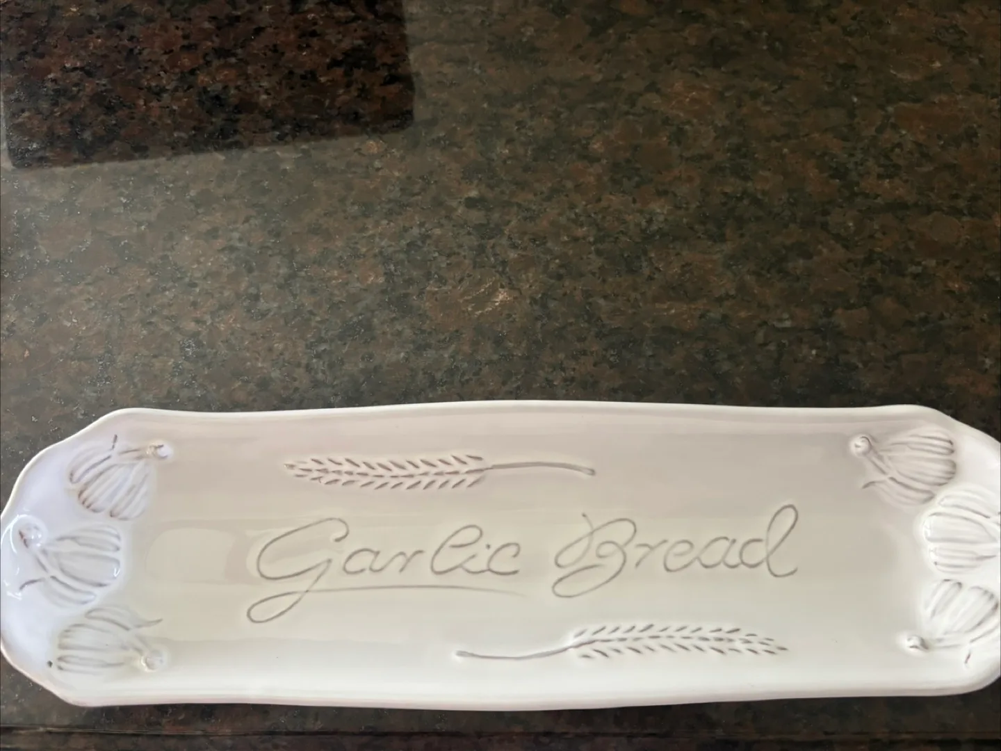 Glazed Garlic Bread Motif Platter thumbnail