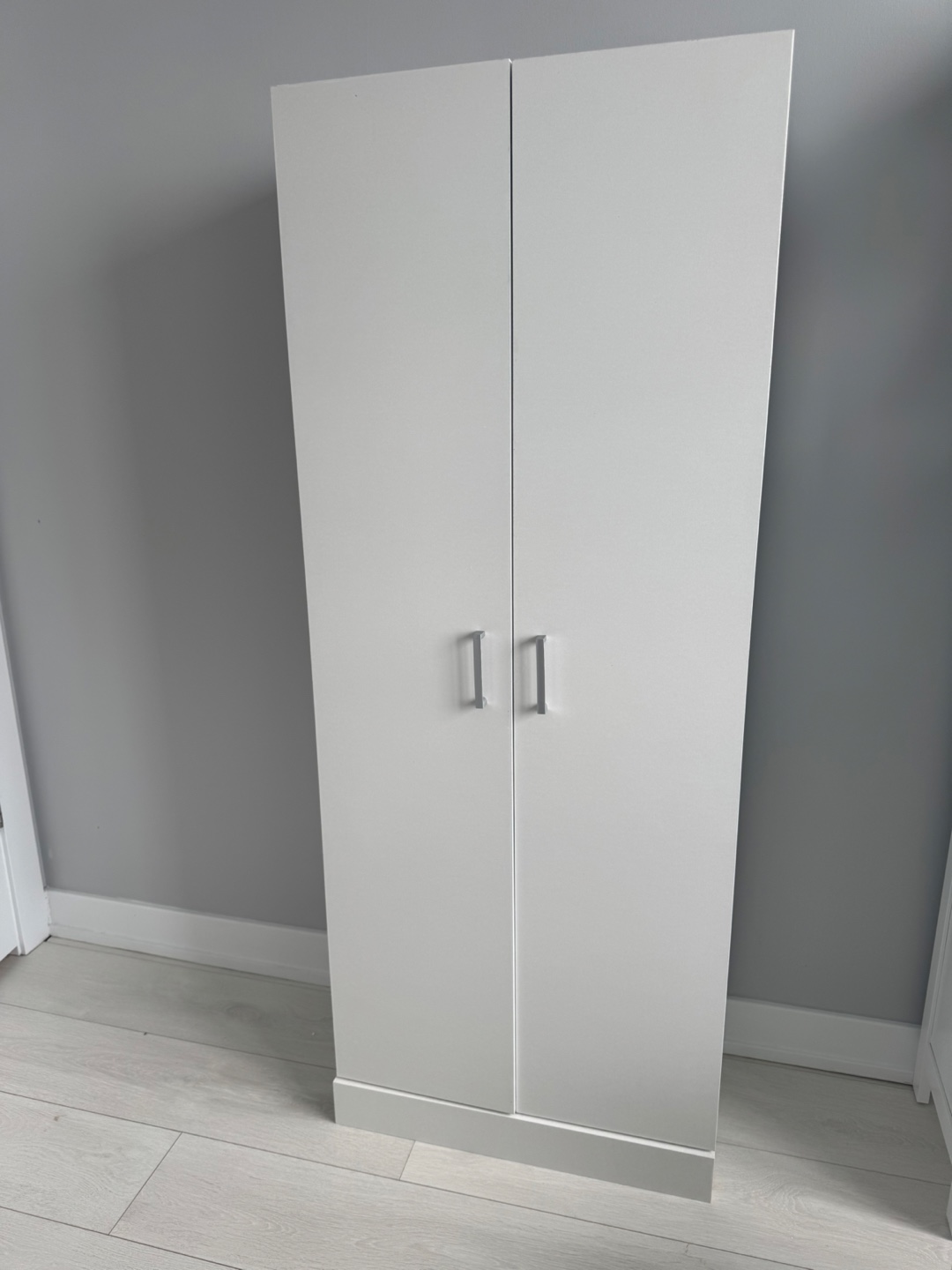 Sauder 2-Door White Storage Cabinet