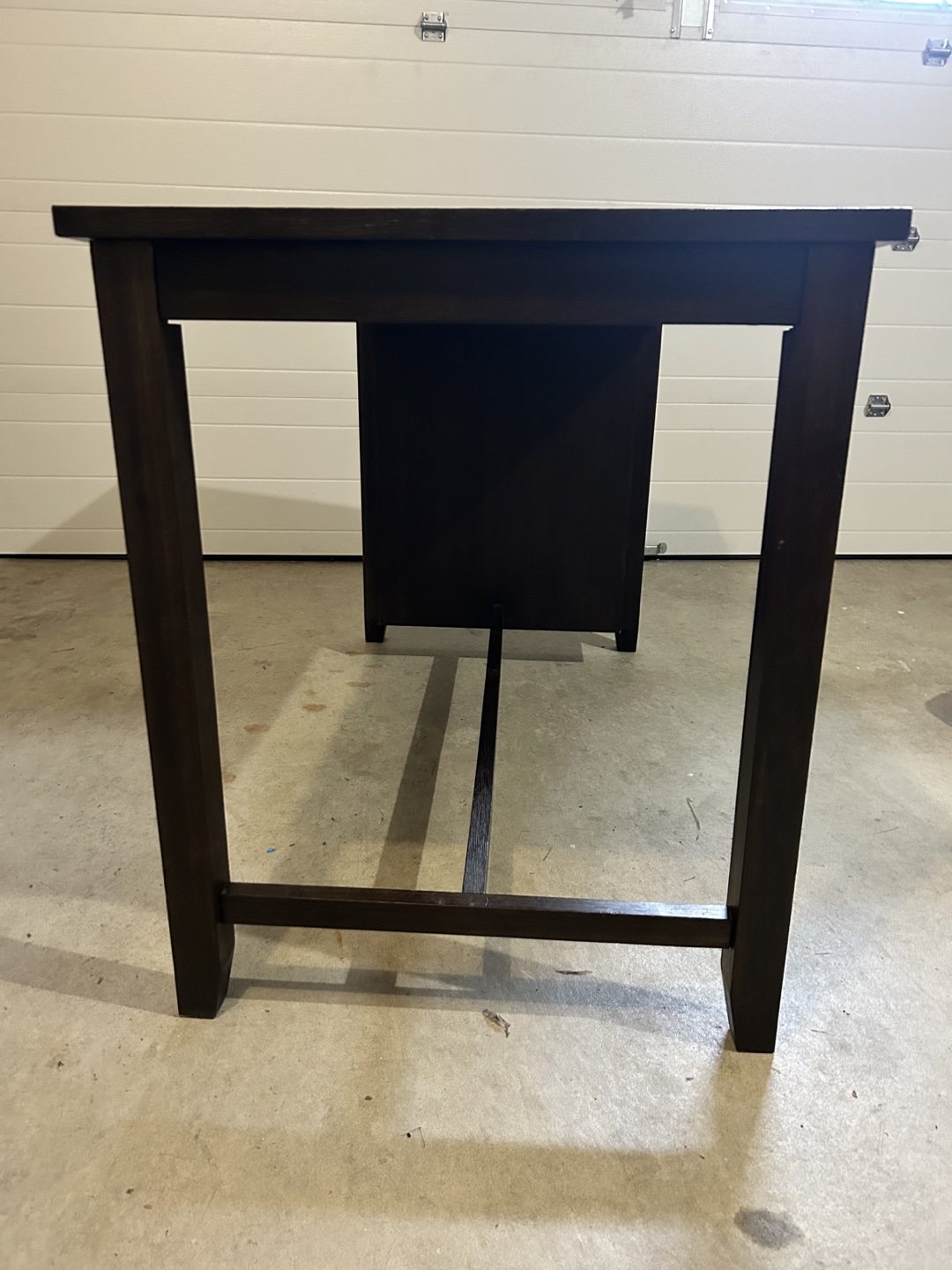 5-Piece Dark Brown Kitchen Table Set with Storage - photo 3