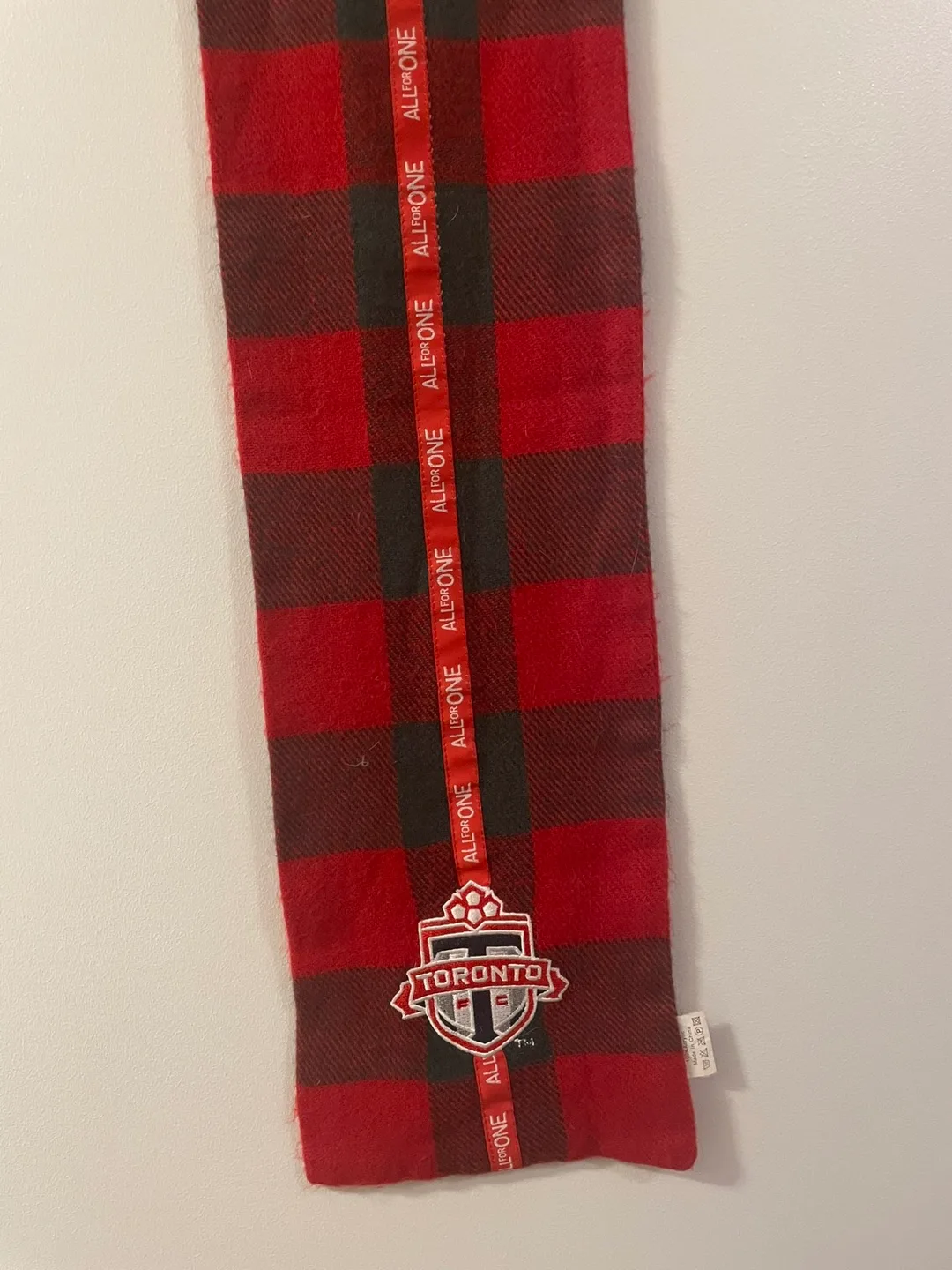 Toronto FC Red and Black Checkered Scarf thumbnail