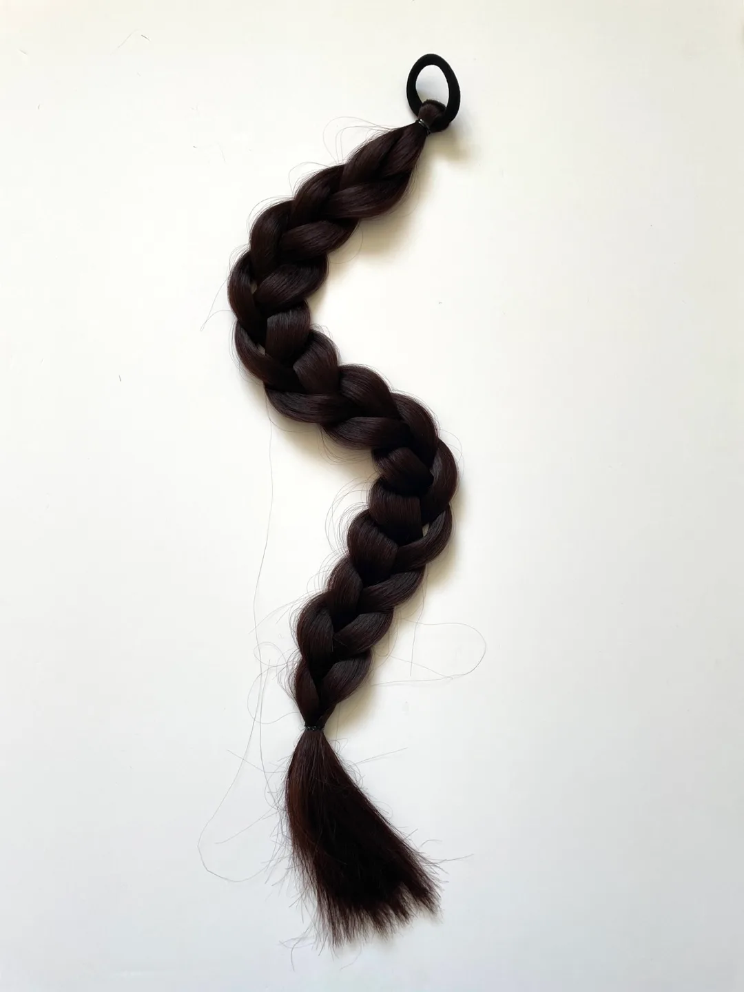 Long Brown Braided Hair Extension 26” thumbnail