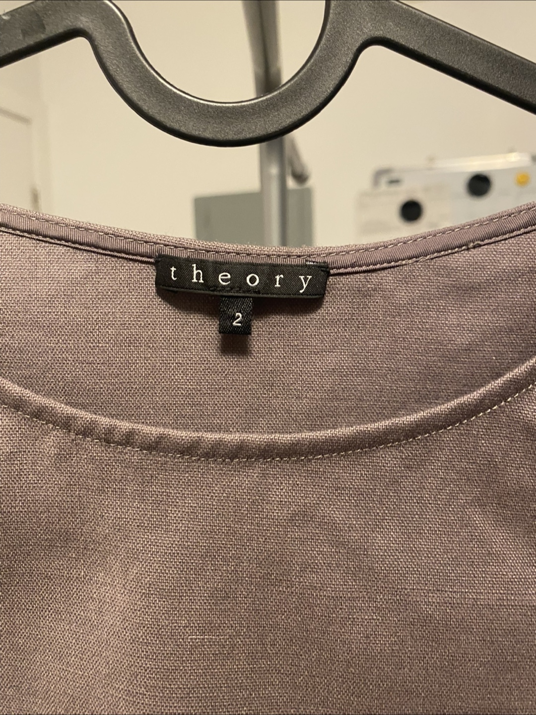 [Theory] Taupe Draped Sleeveless Dress (Size 2) - Pick Up Only - photo 3