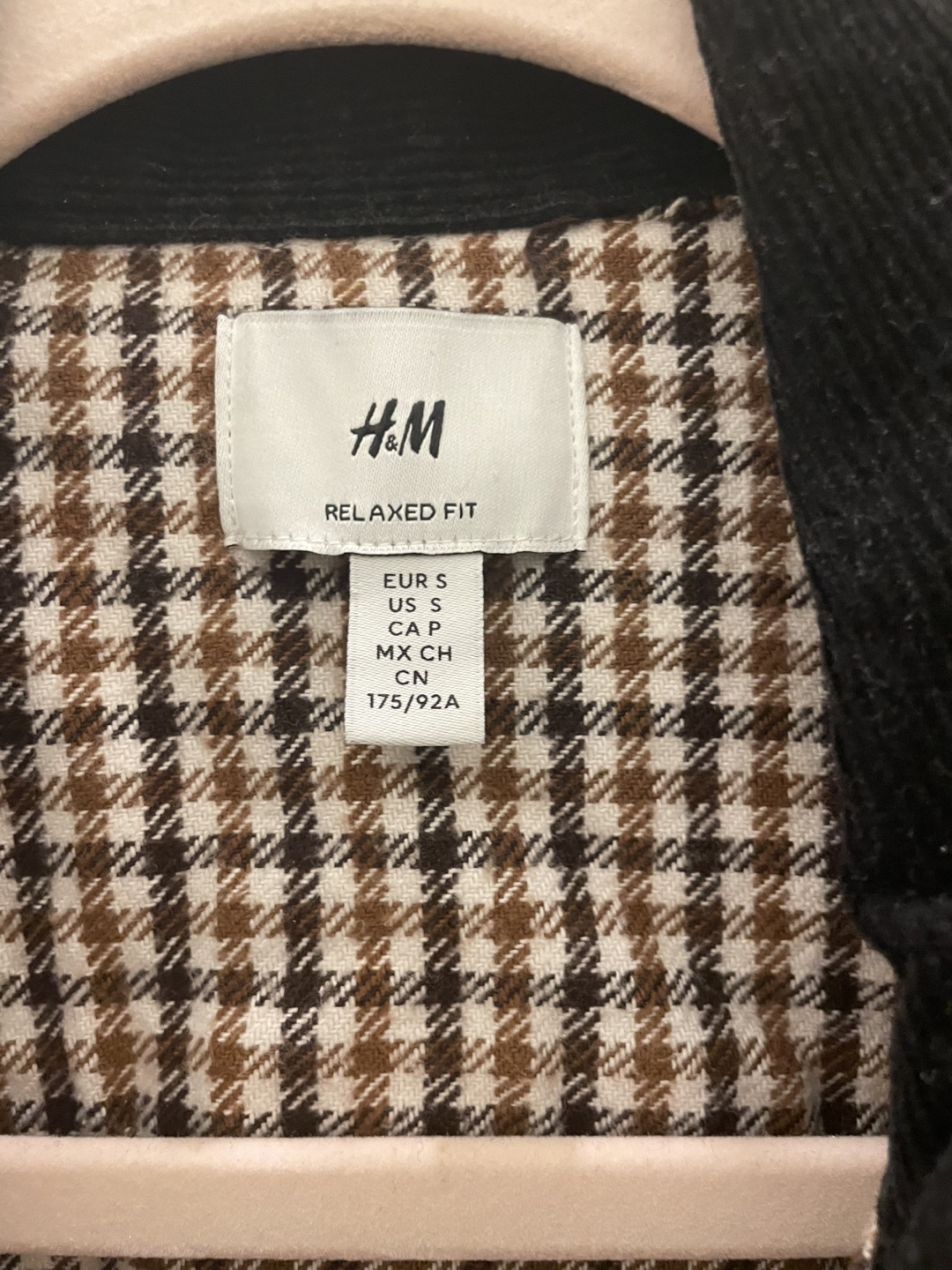 H&M Relaxed Fit Gingham Jacket Size Small - photo 2