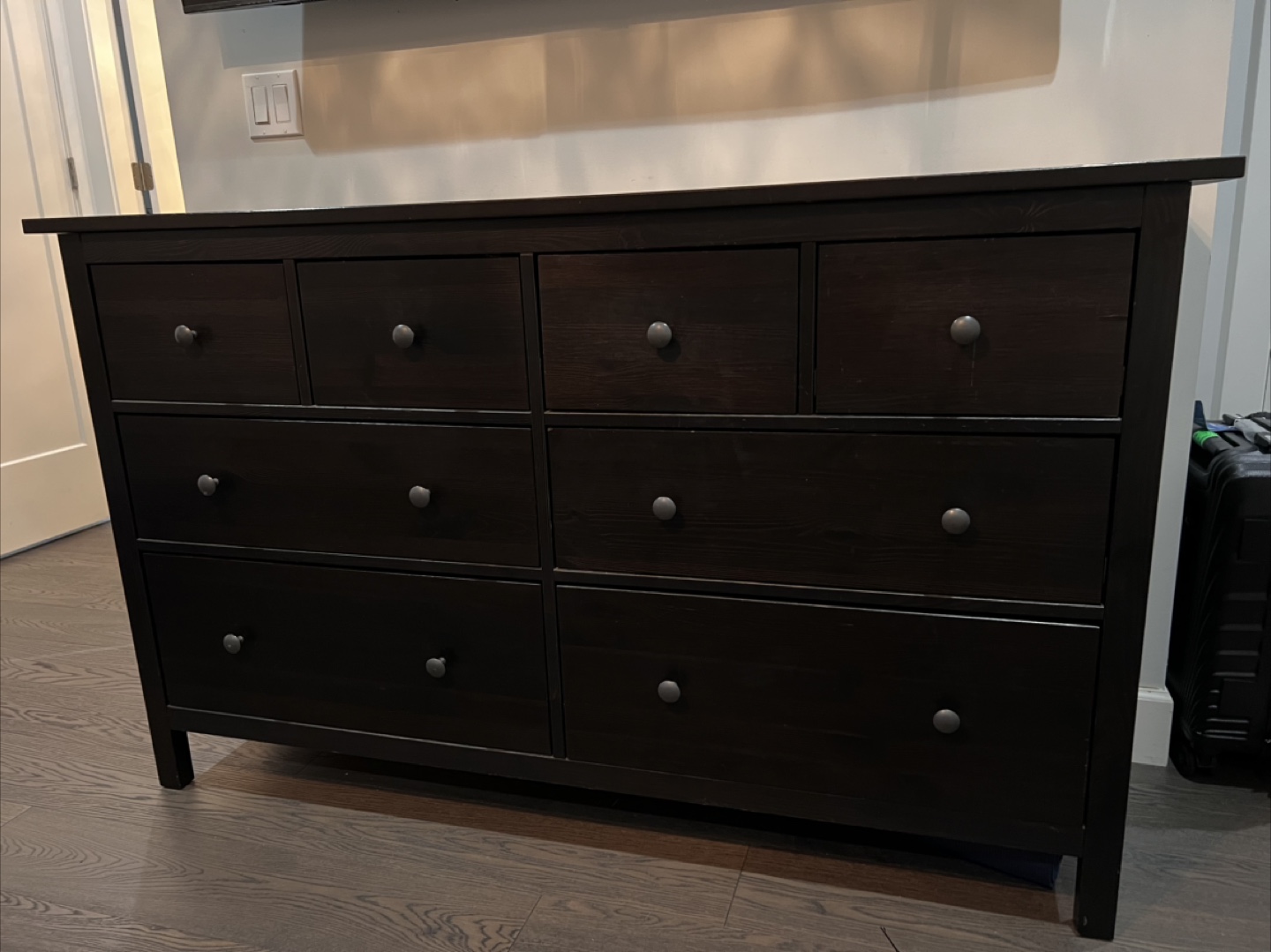 IKEA Hemnes 8-drawer dresser, Black-brown