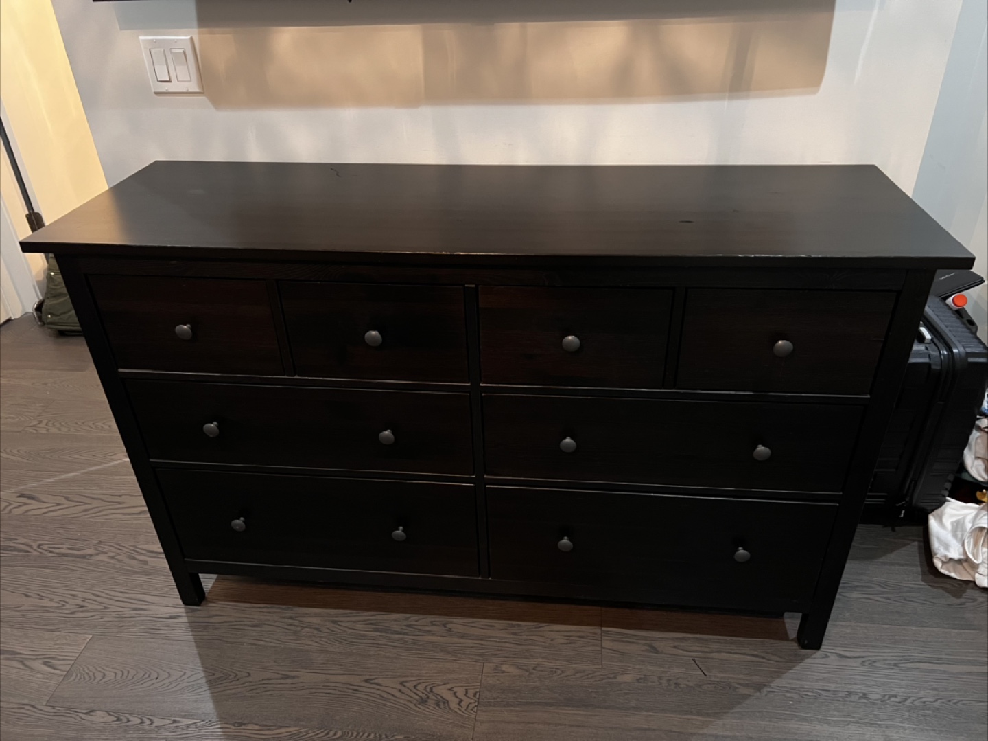 IKEA Hemnes 8-drawer dresser, Black-brown - photo 3