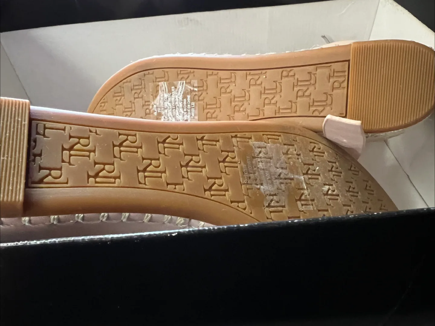 Lauren Ralph Lauren Pink Wedge Sandals - Size 7B image indicator(2)