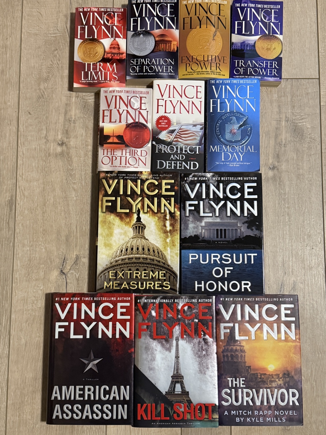 Collection of 12 Vince Flynn Thrillers