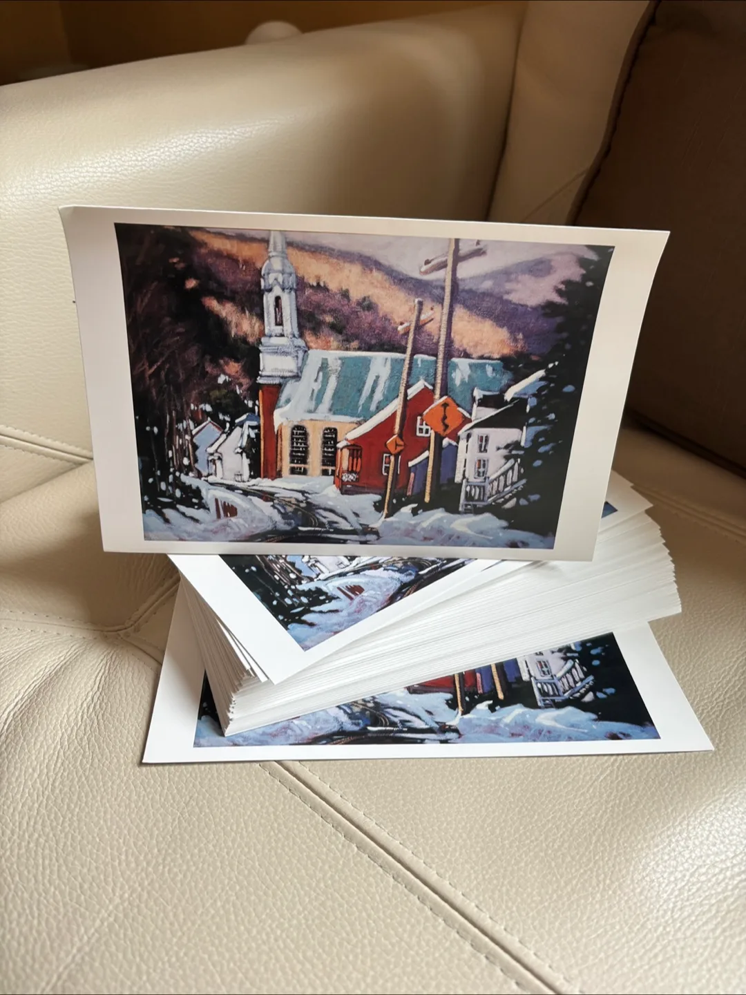 Greeting cards by Gilles Bédard winter Scene Prints image indicator(2)