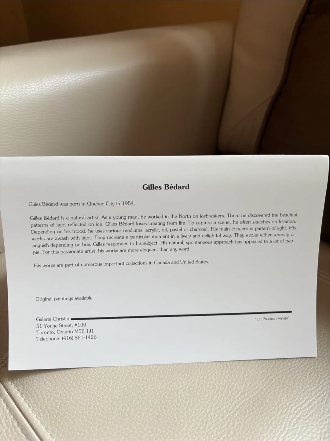 Greeting cards by Gilles Bédard winter Scene Prints image indicator(3)