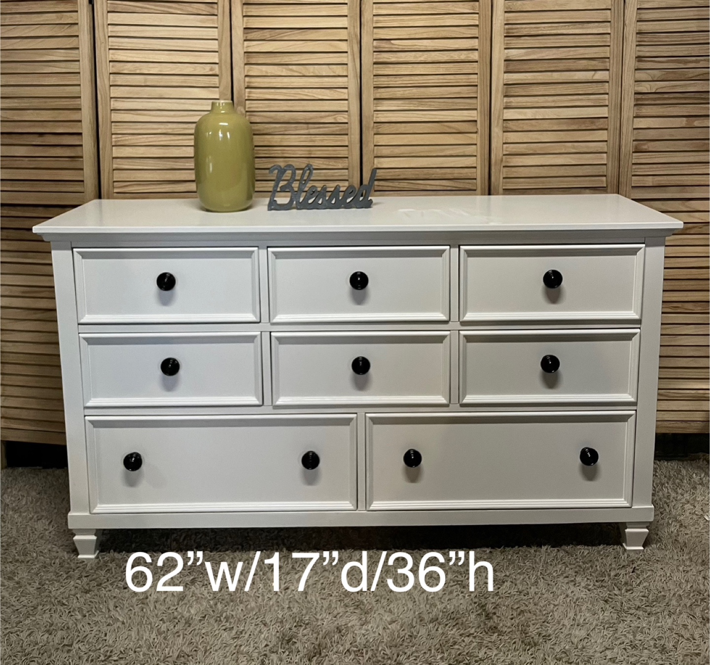 White 9-Drawer Dresser - photo 4