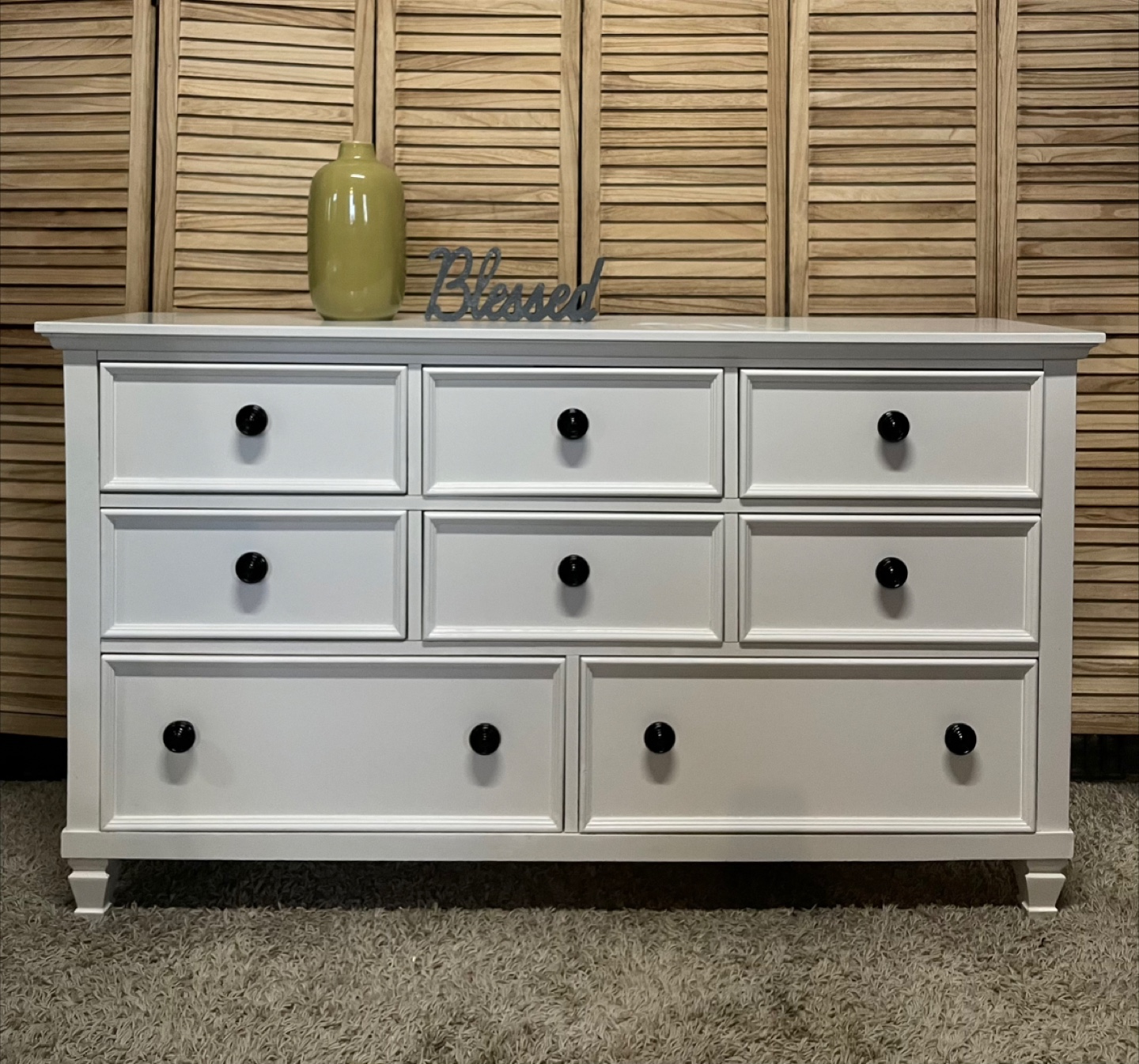 White 9-Drawer Dresser