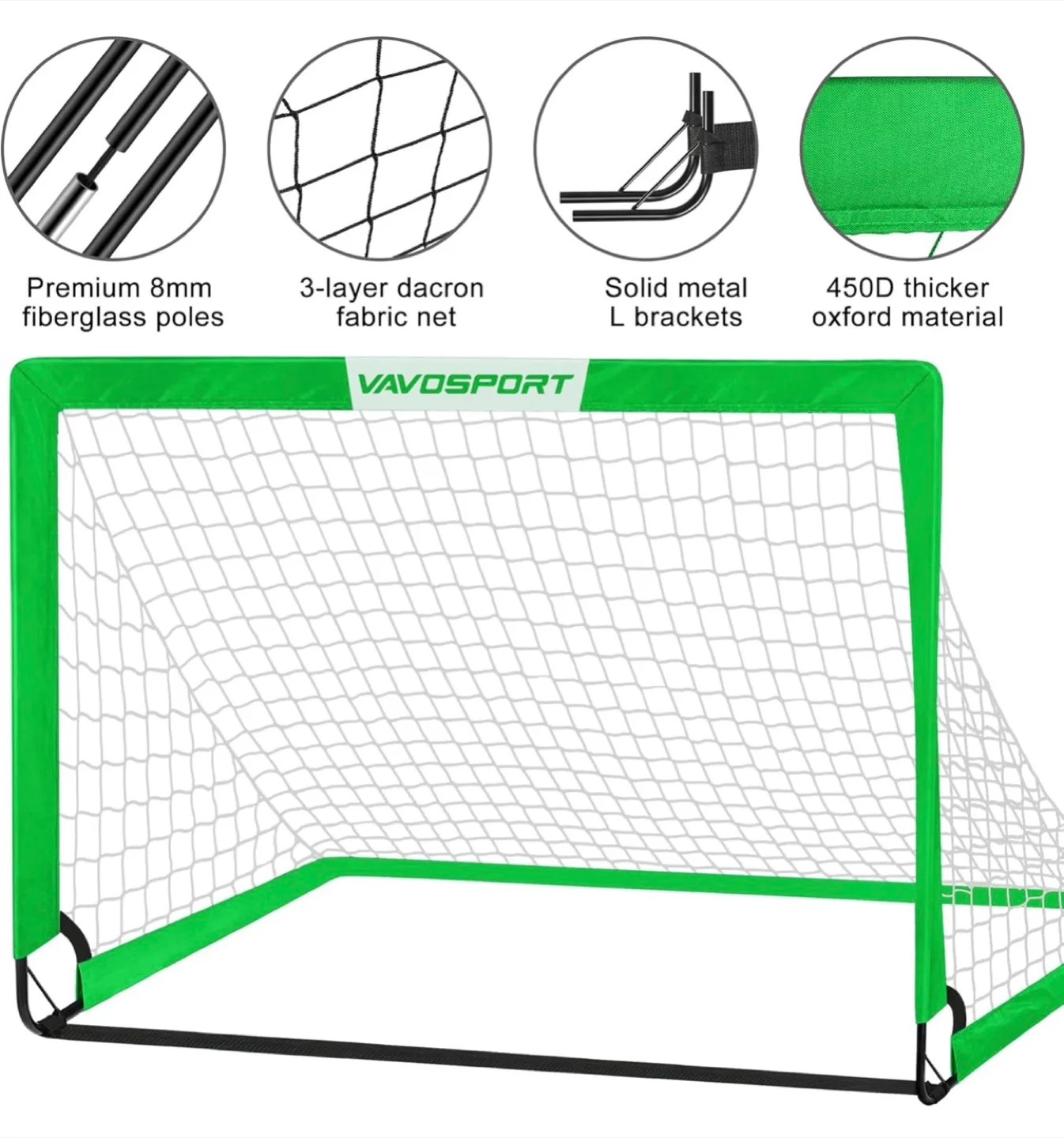 VAVOSPORT Kids Soccer Goals image indicator(5)