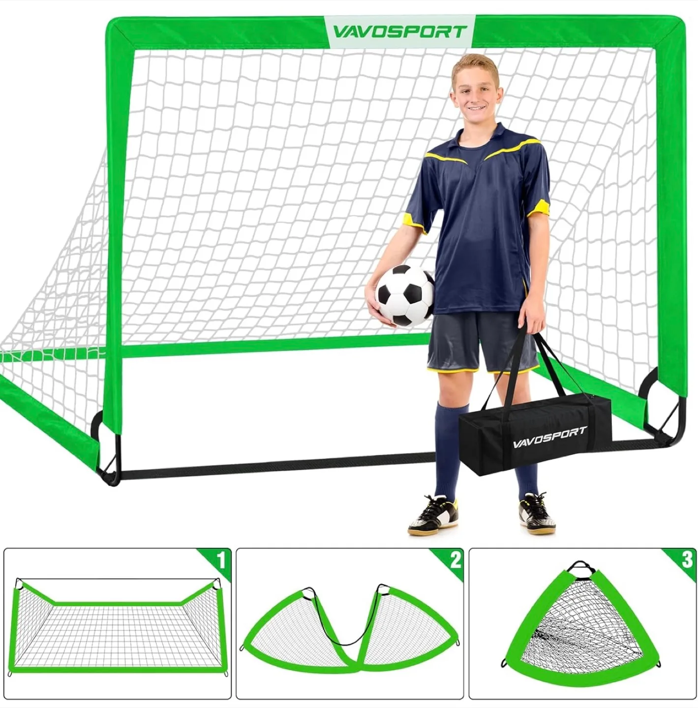 VAVOSPORT Kids Soccer Goals image indicator(6)