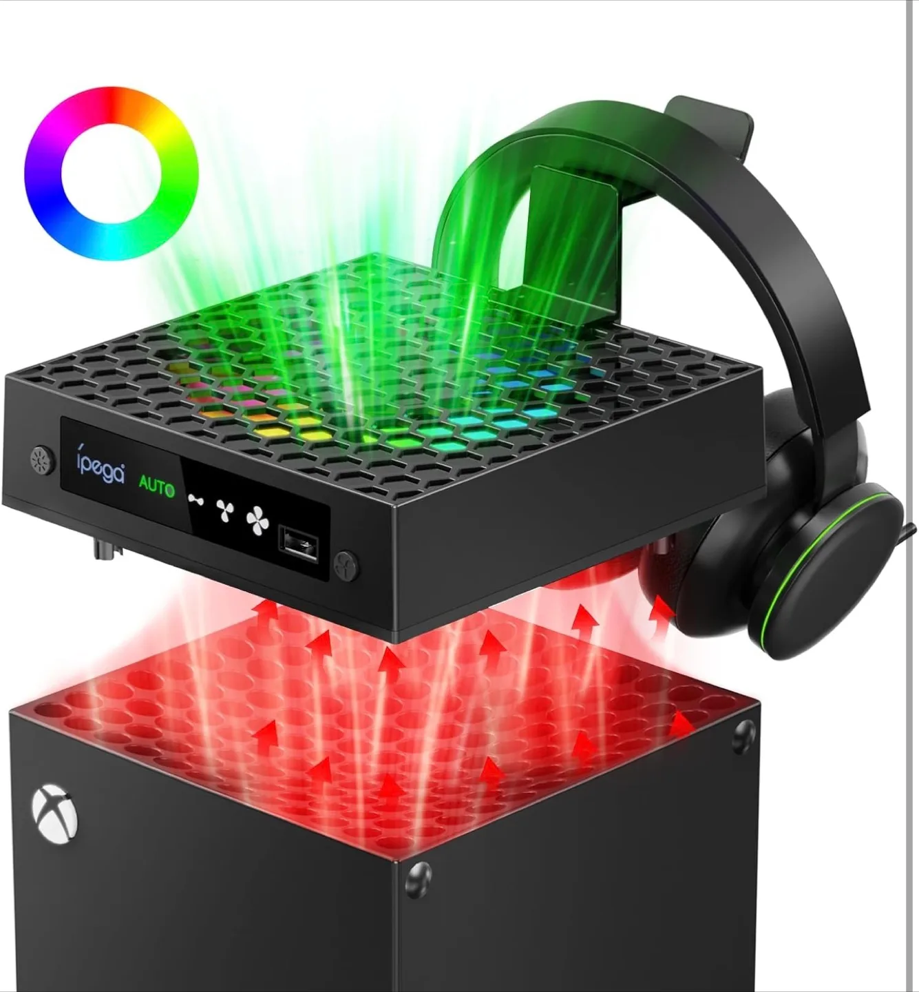 IPEGA Xbox Series X Cooling Fan with Headset Stand image indicator(10)