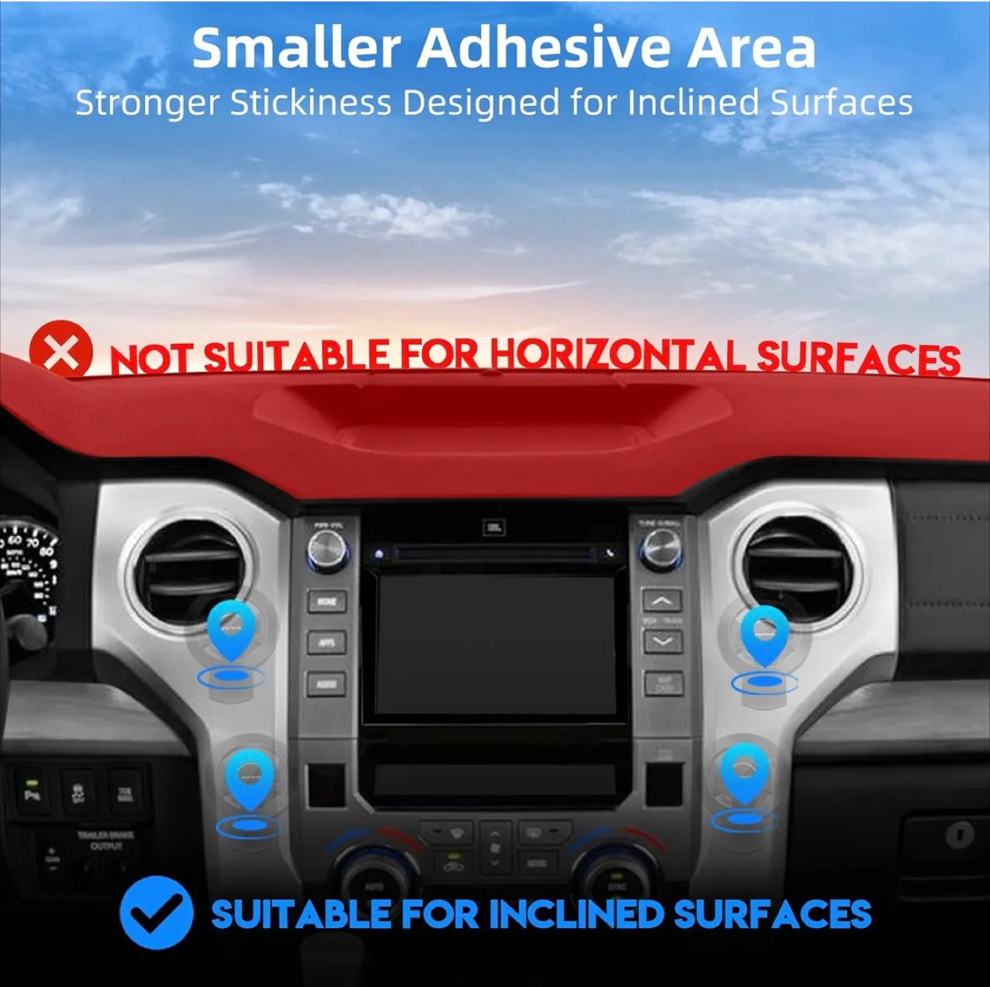 Pop-Tech Magnetic Adhesive Car Phone Mount image indicator(7)