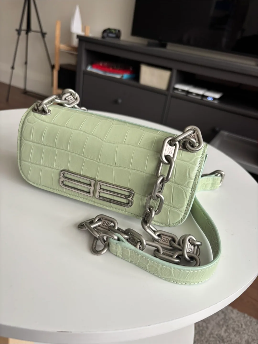 Balenciaga Gossip Shoulder Bag XS Mint Green image indicator(3)