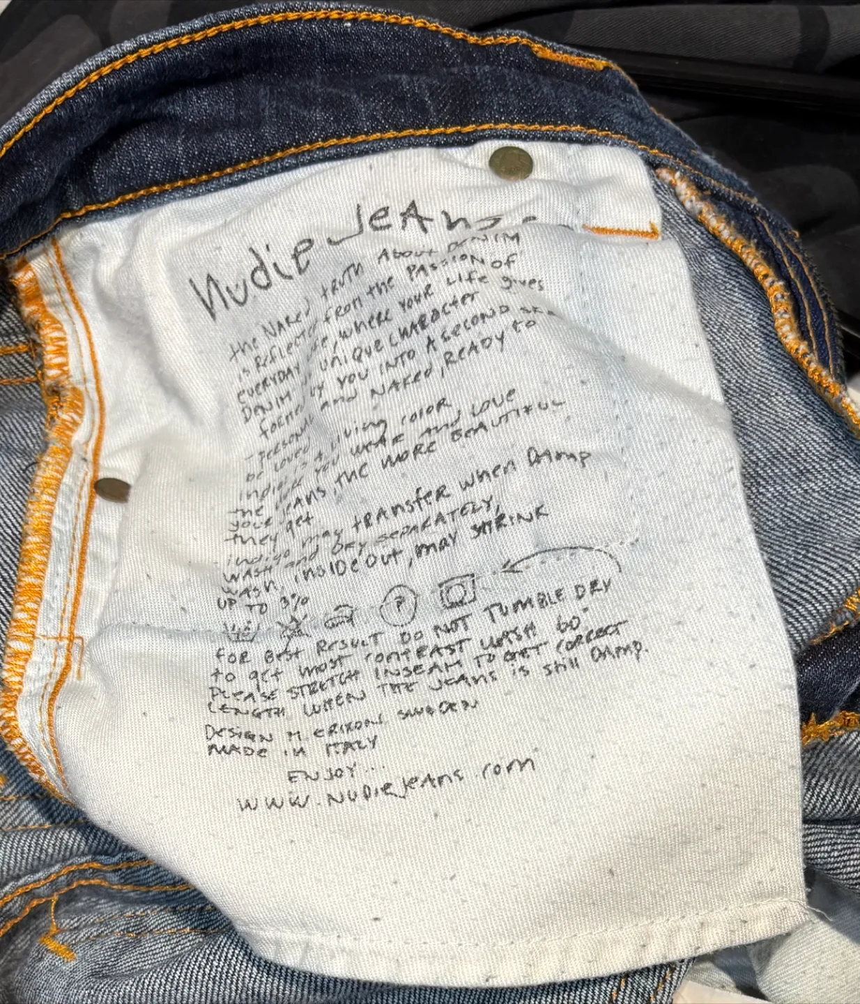 Nudie Jeans Co - Made in Italy - 28/34 in Great Condition image indicator(6)