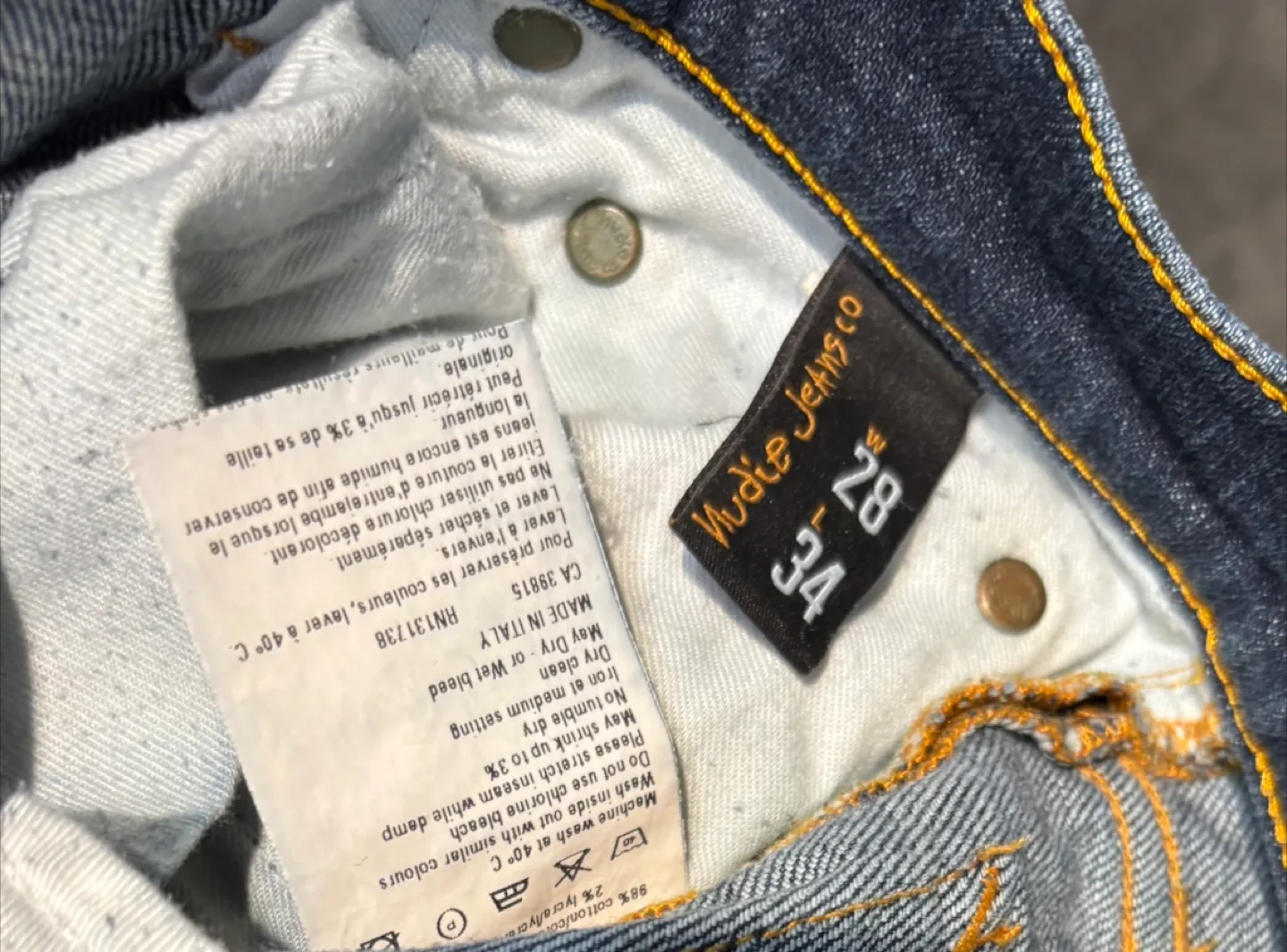 Nudie Jeans Co - Made in Italy - 28/34 in Great Condition image indicator(8)