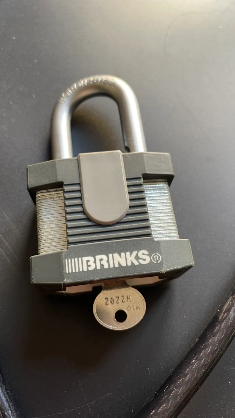 BRINKS Padlock with Cable - Heavy Duty Security Lock thumbnail