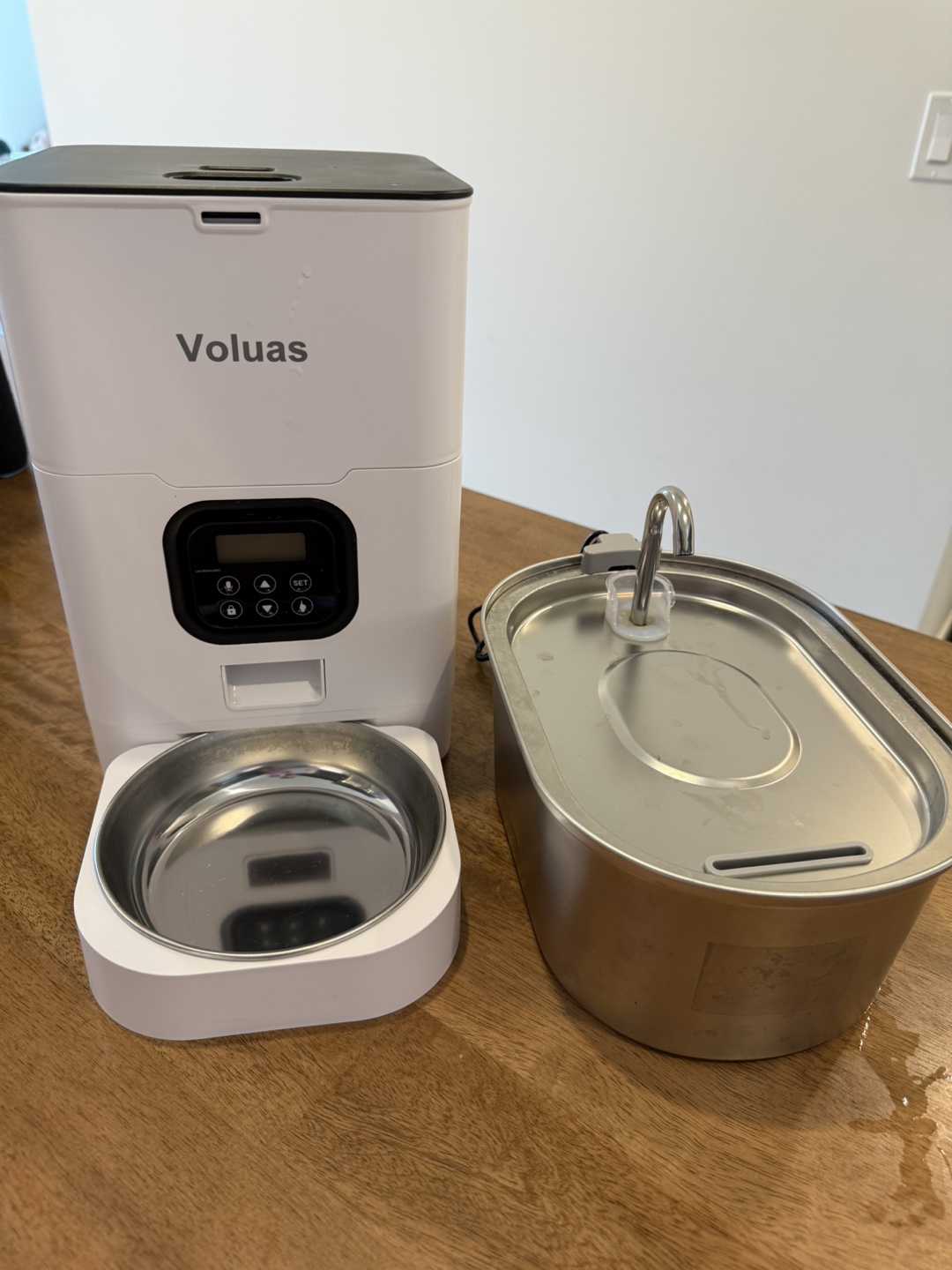 Voluas Automatic Pet Feeder with Water Dispenser