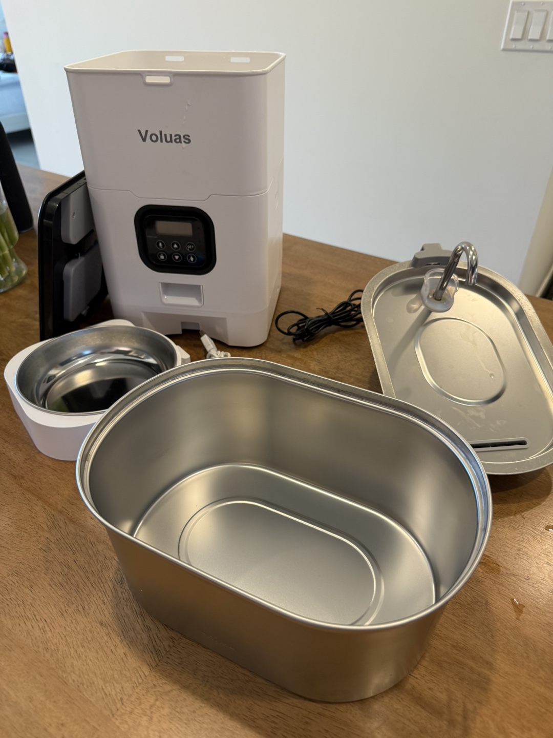 Voluas Automatic Pet Feeder with Water Dispenser - photo 2